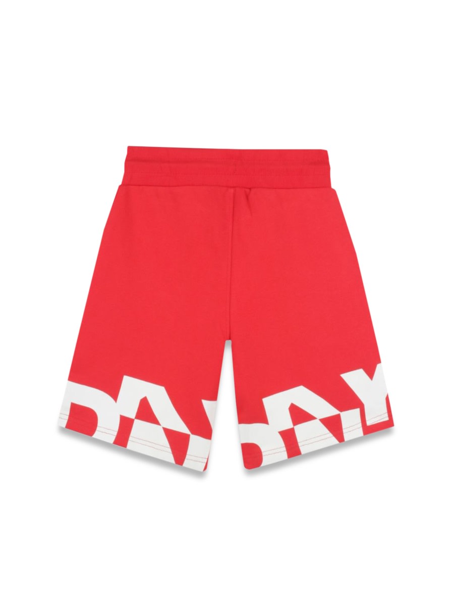 Dkny Logo-print Drawstring Shorts In Red