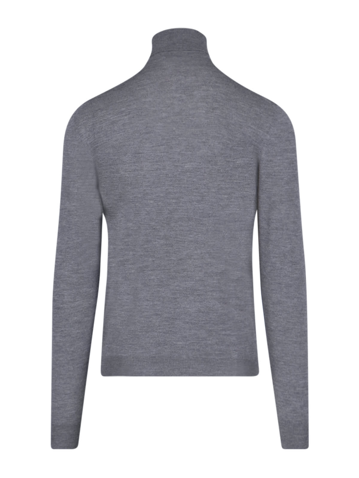 Shop Drumohr Basic Turtleneck Sweater In Gray