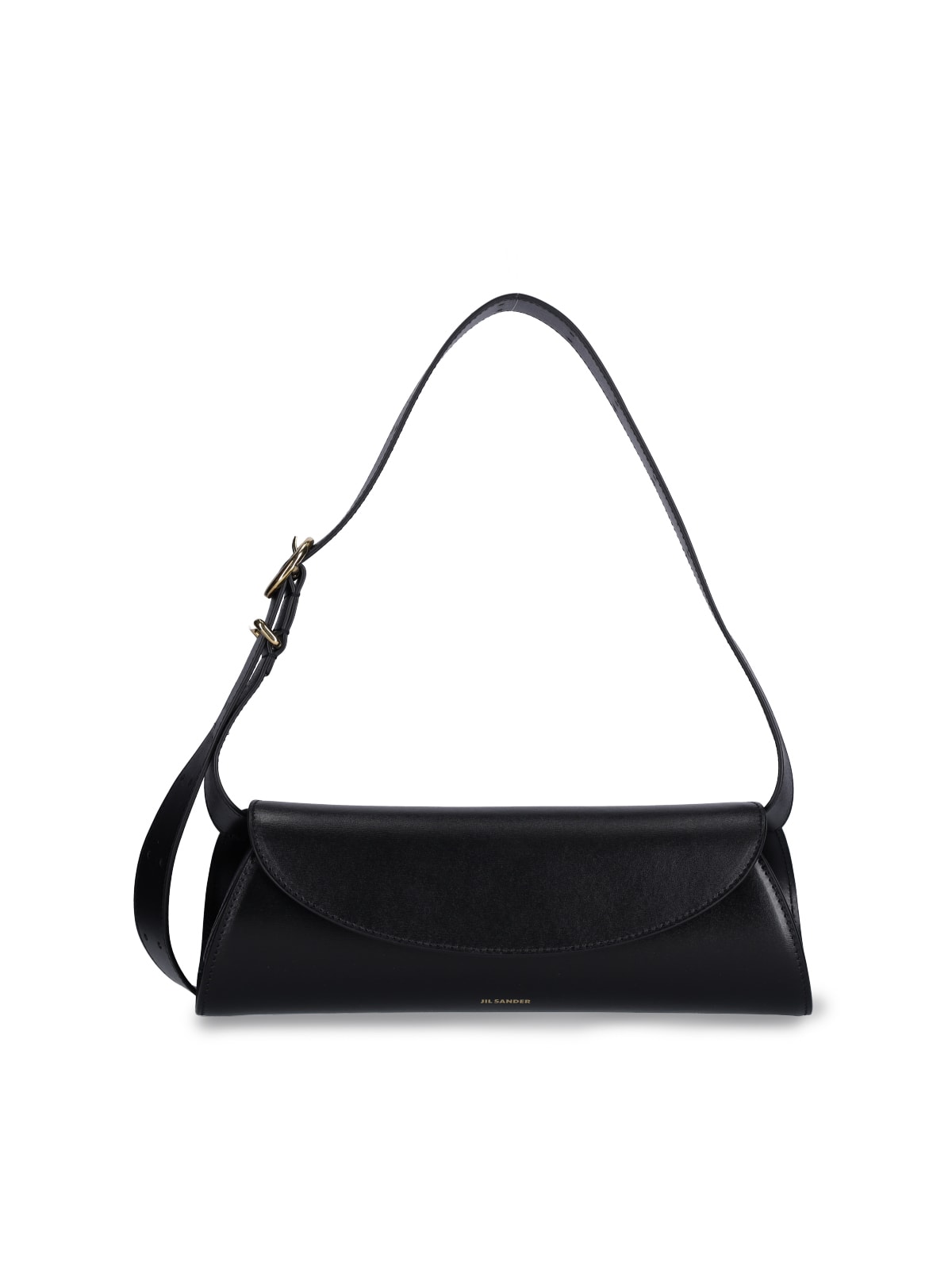 Shop Jil Sander Small Cannolo Shoulder Bag In Nero