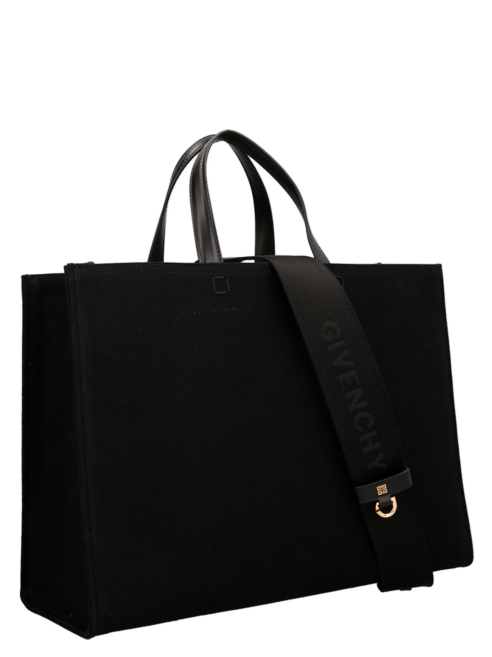 Shop Givenchy G Media Handbag In Black