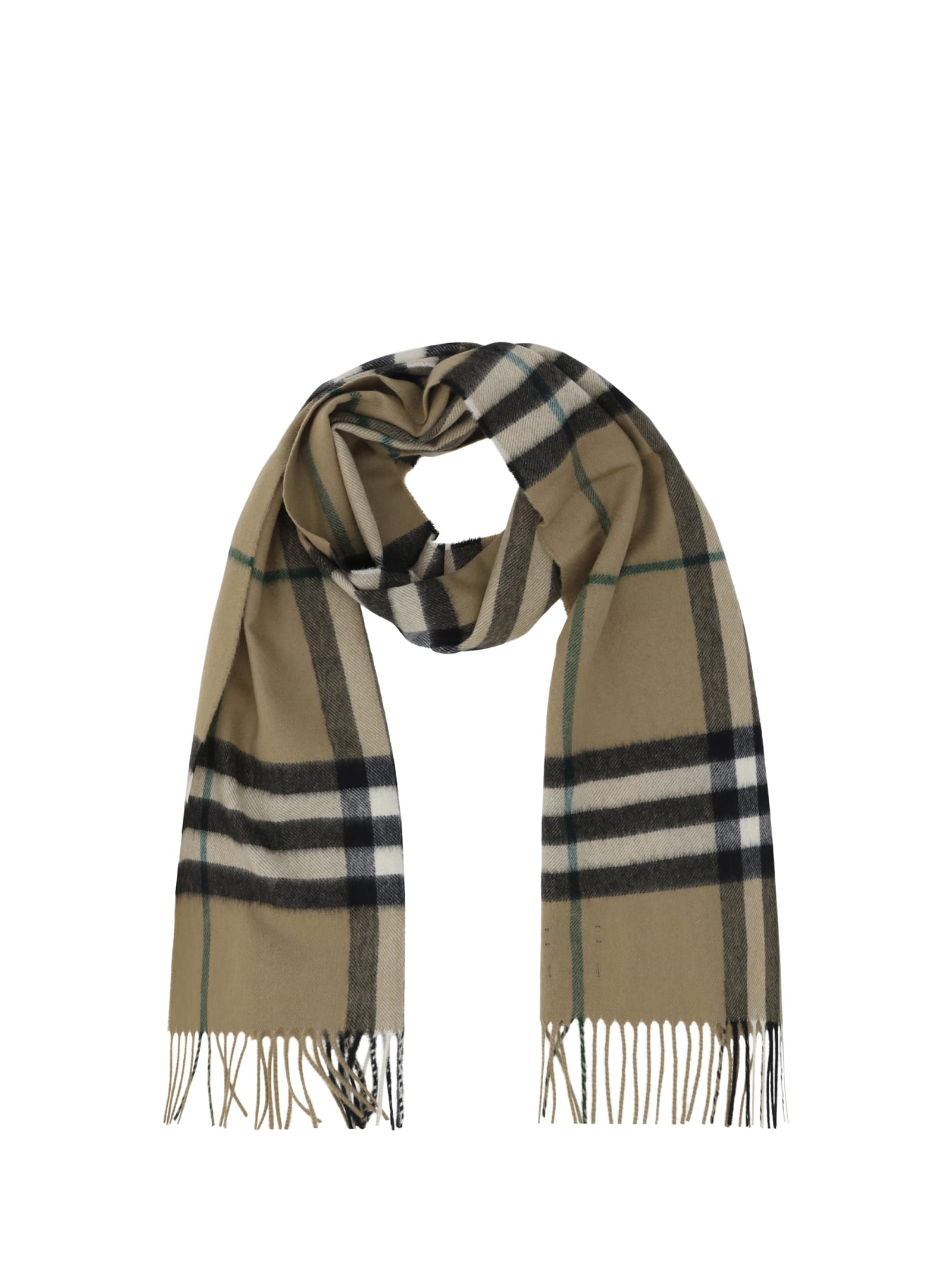 Shop Burberry Scarf In Linden