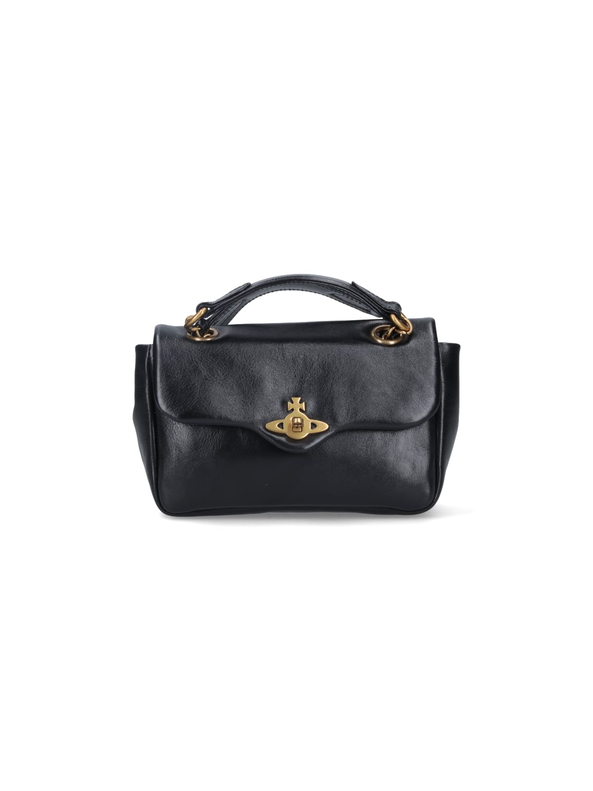 Shop Vivienne Westwood Anita Chain Crossbody Bag In Black