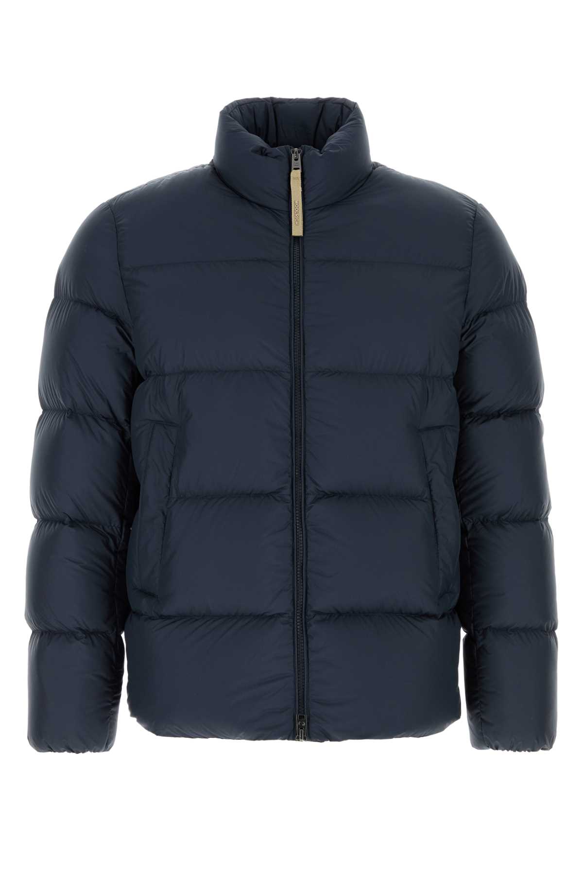 Woolrich Navy Blue Polyester Down Jacket