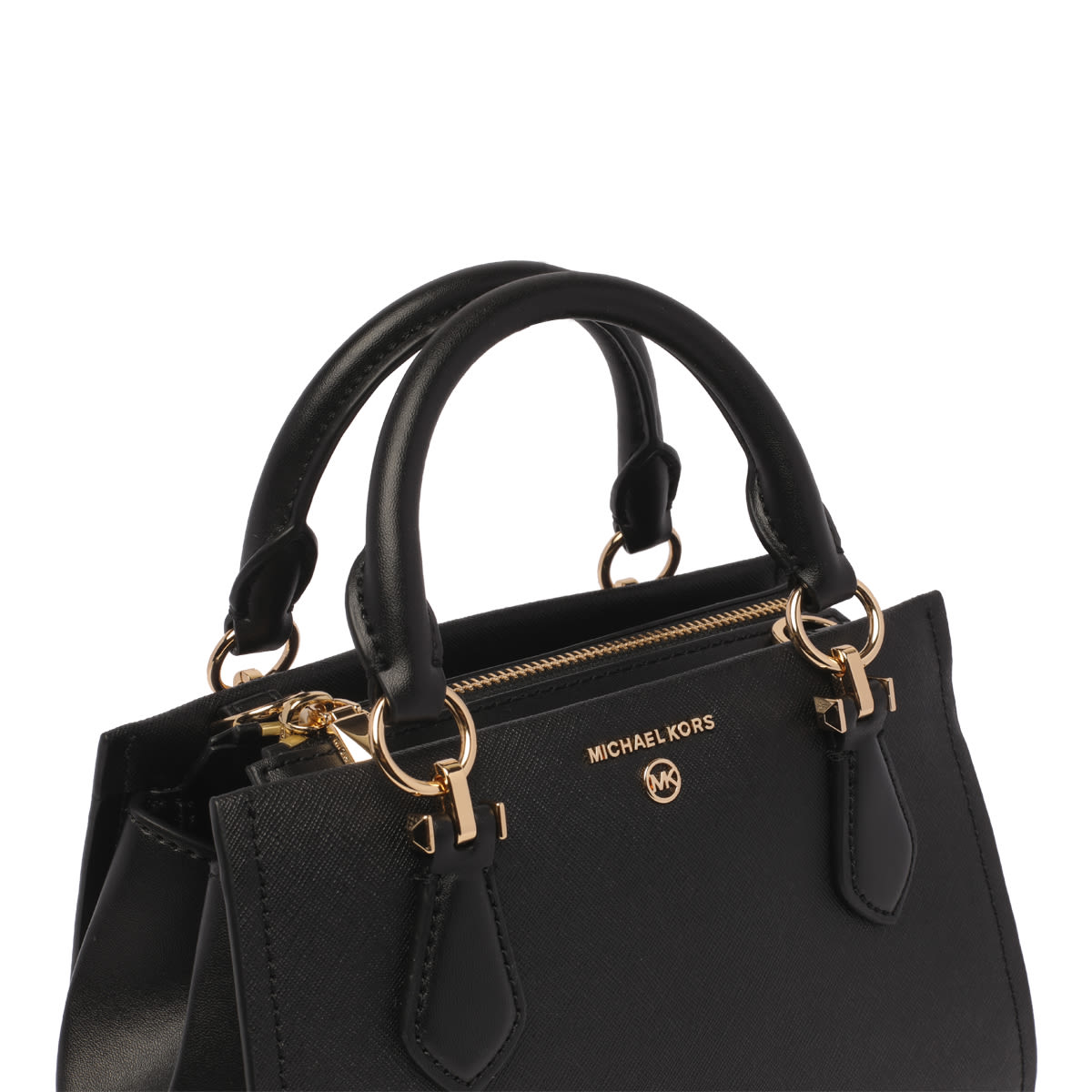 Shop Michael Kors Marilyn Shoulder Bag Small In Black