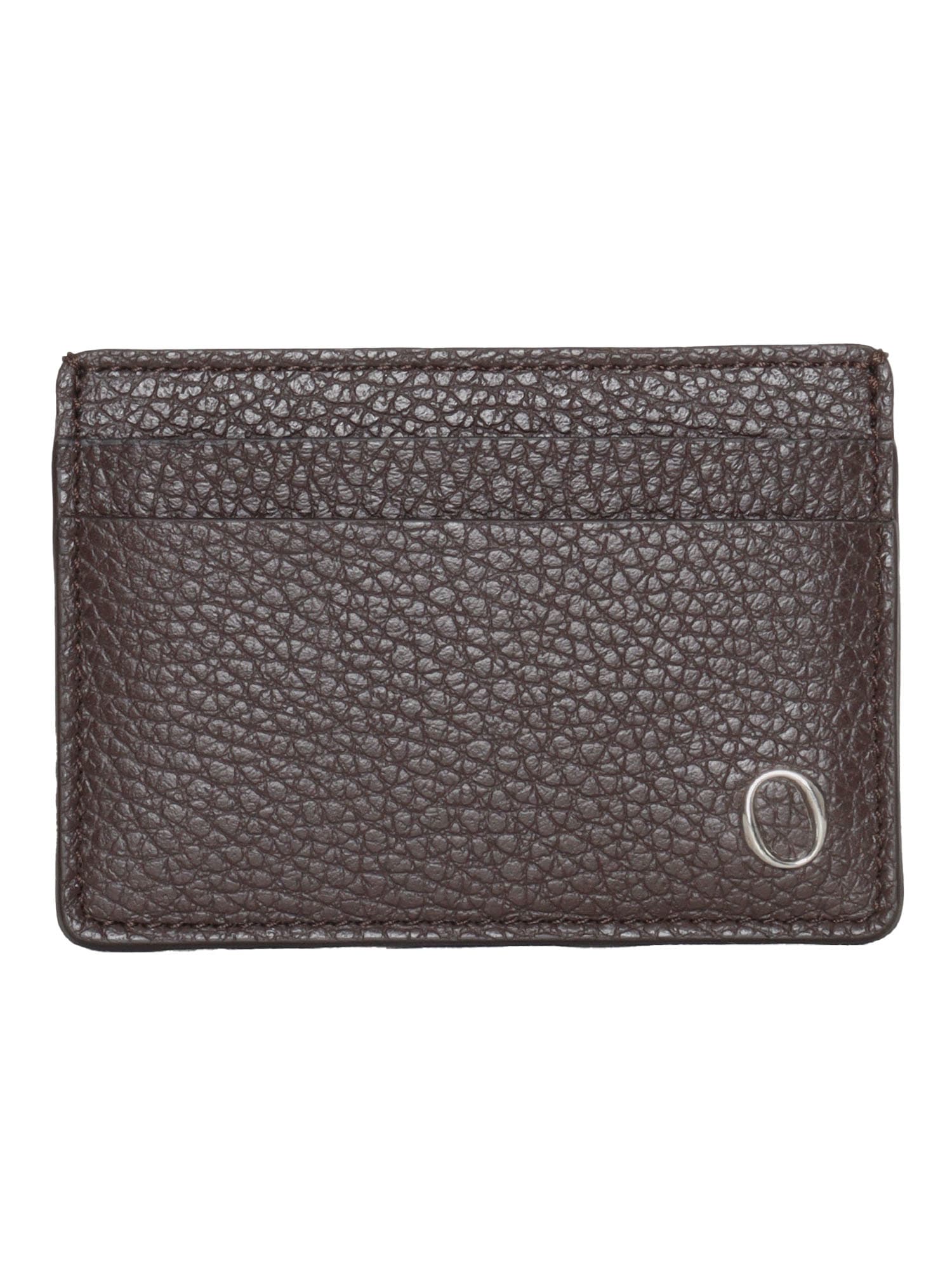 Shop Orciani Micron Card Holder In Brown