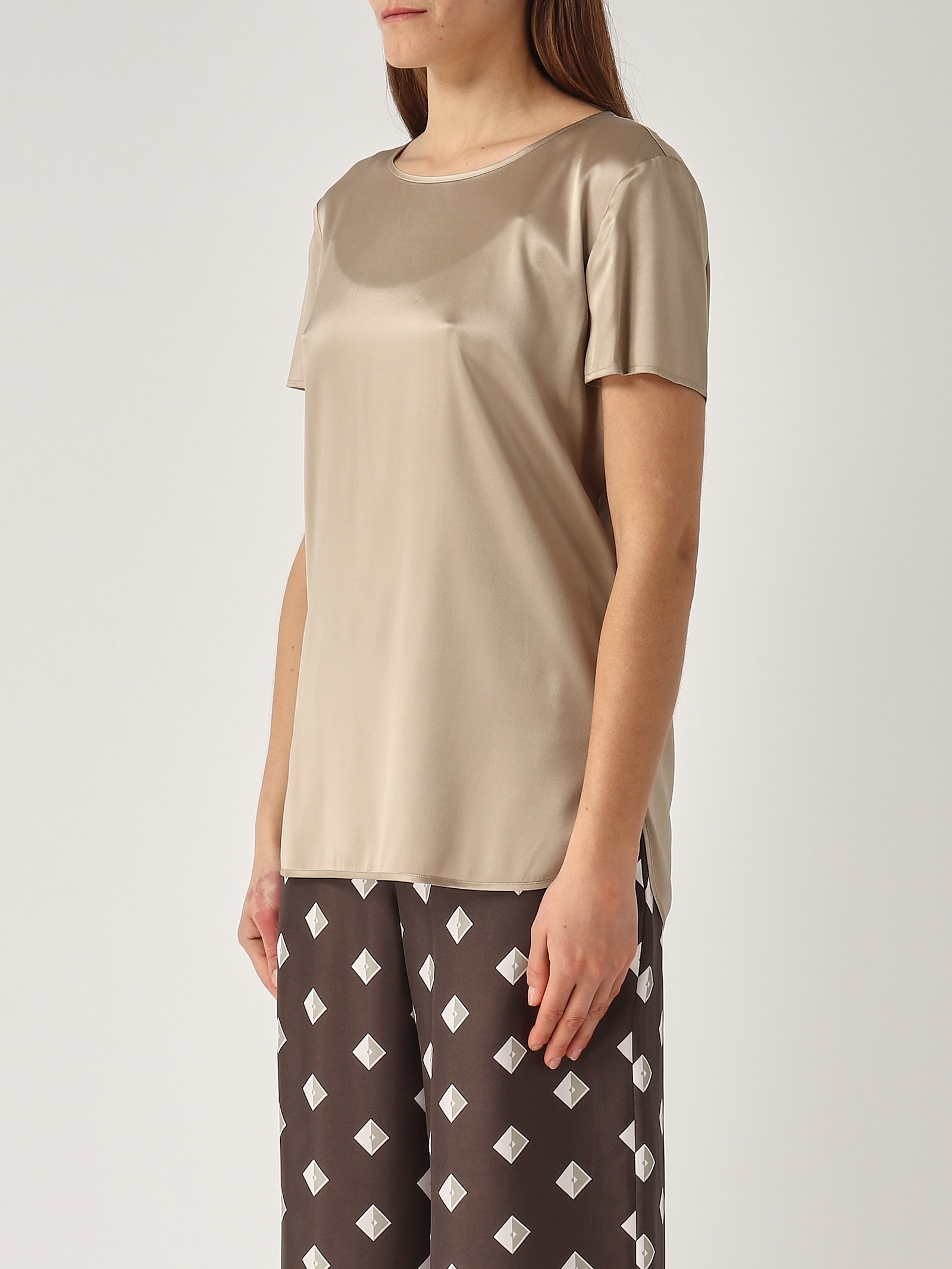 Max Mara Cortona Blouse In Oro