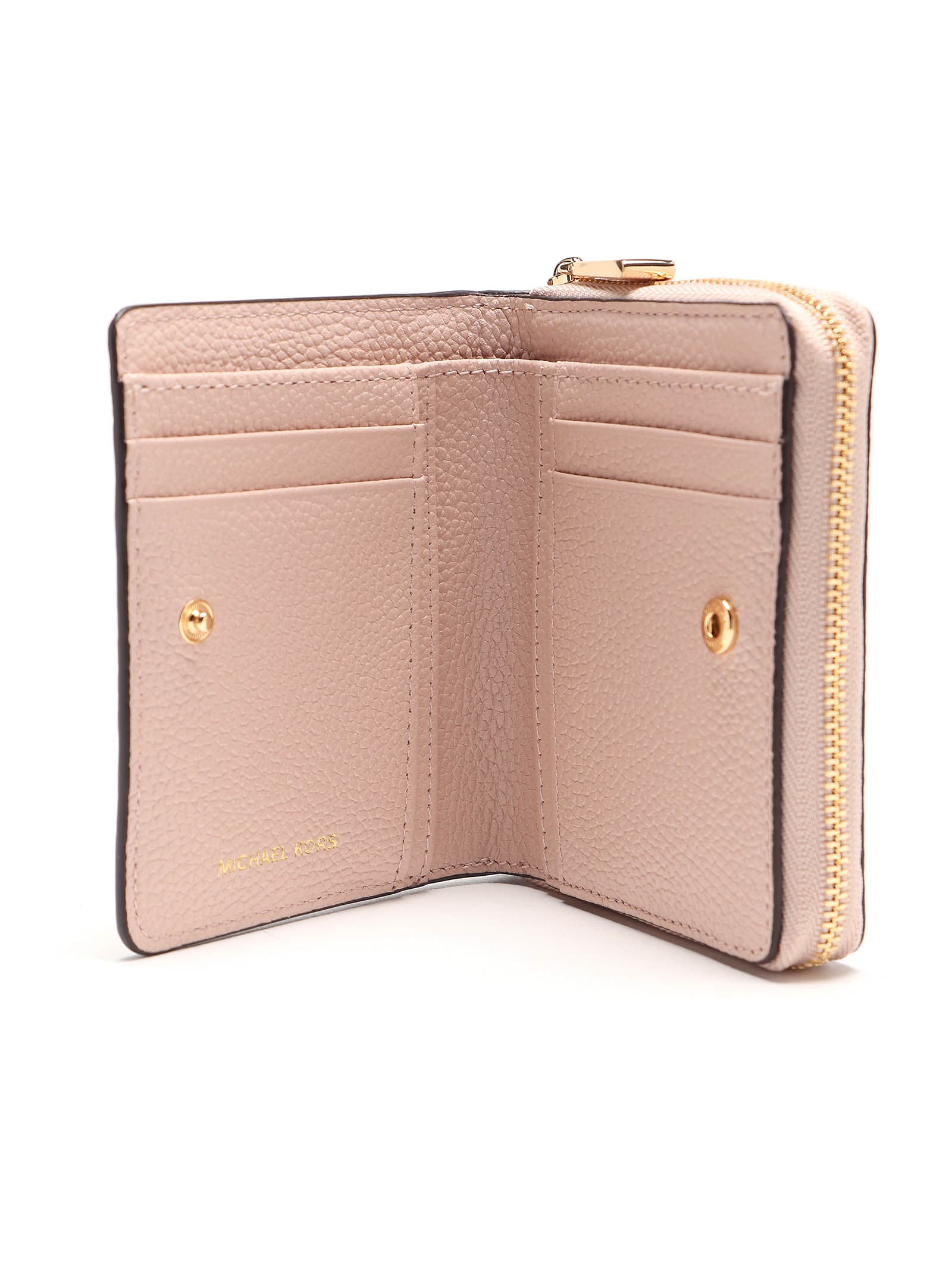 mk soft pink wallet