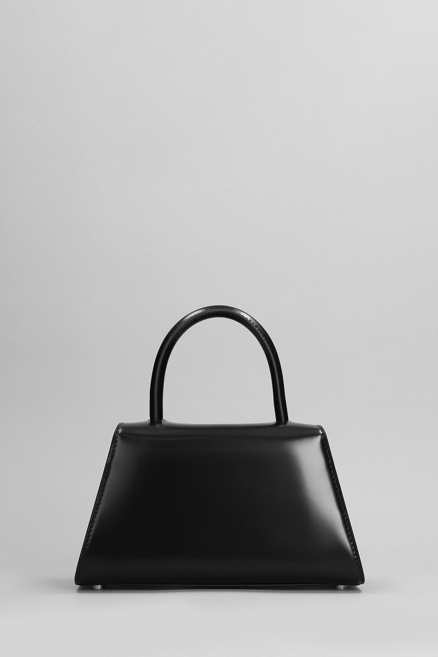 Shop Self-portrait Capri Mini Shoulder Bag In Black Leather