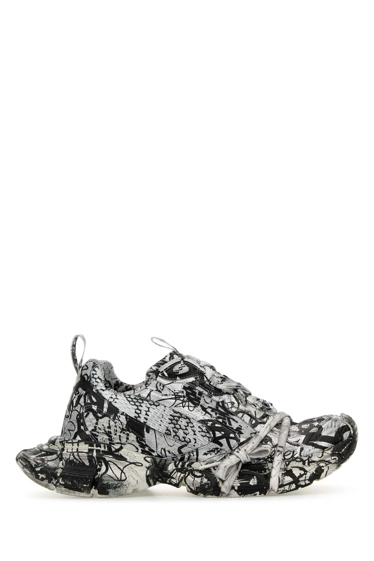 BALENCIAGA PRINTED MESH AND RUBBER 3XL SNEAKERS 