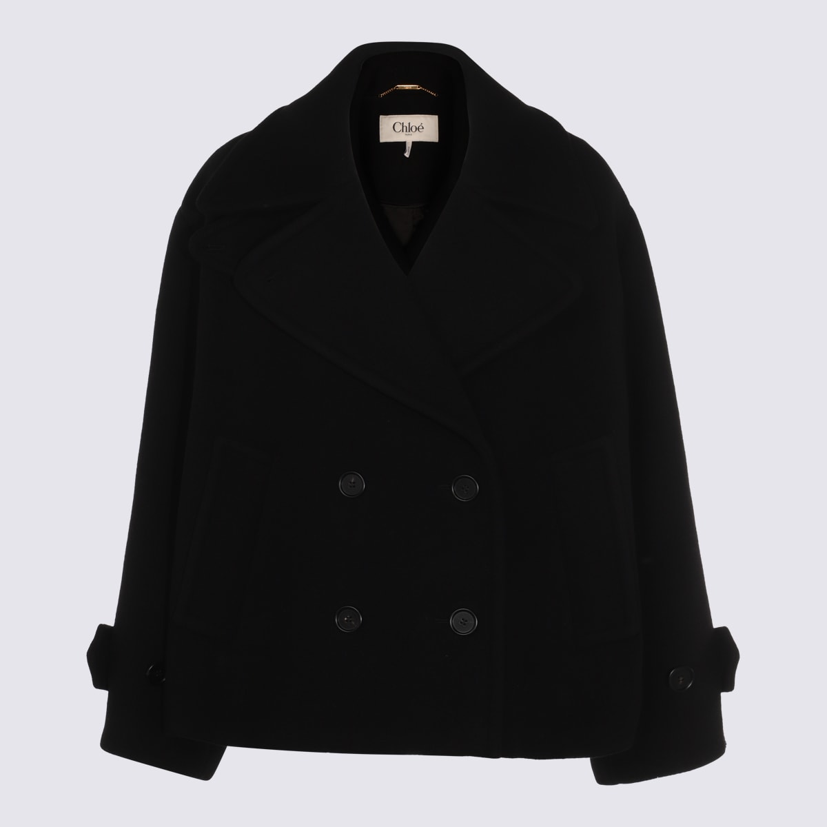 Chloé Black Wool Coat