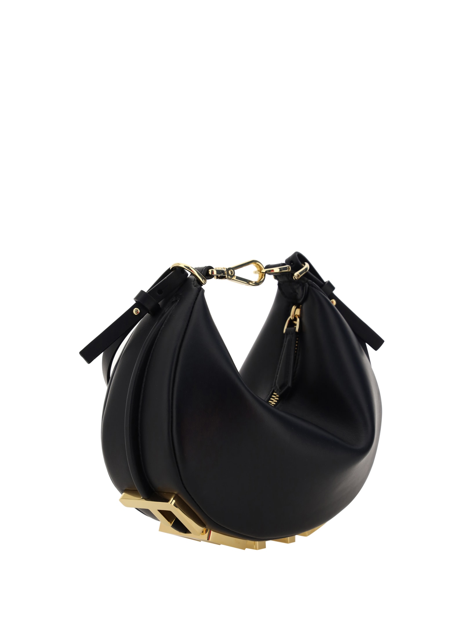 Fendi Graph Leather Bag In Nevo/ovib/os