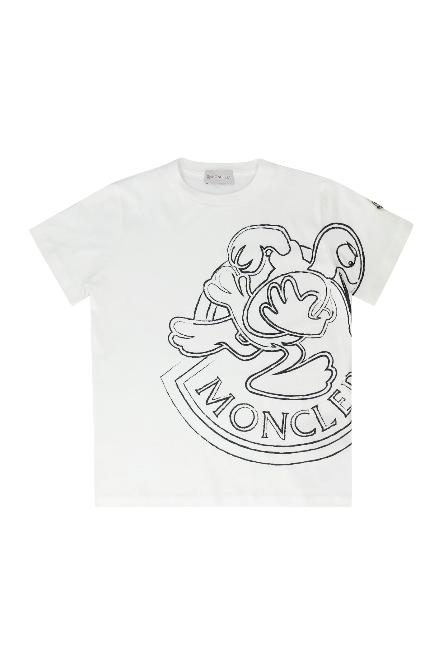 Moncler Cotton Crew-neck T-shirt In White