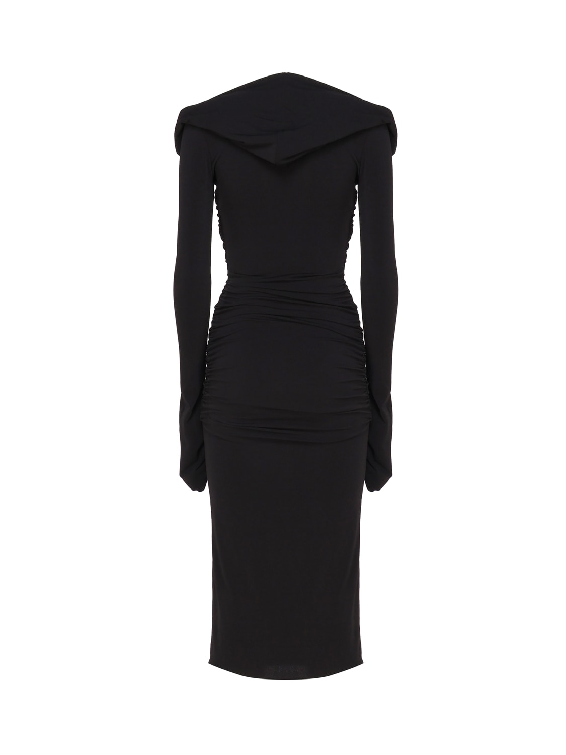 Shop The Andamane Fitted Dress With Hood In Black