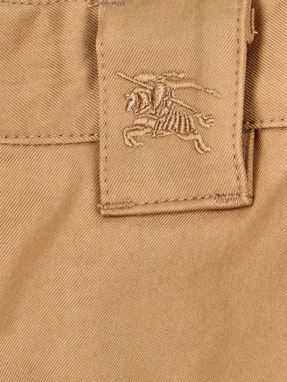 Shop Burberry Cargo Pants In Brown