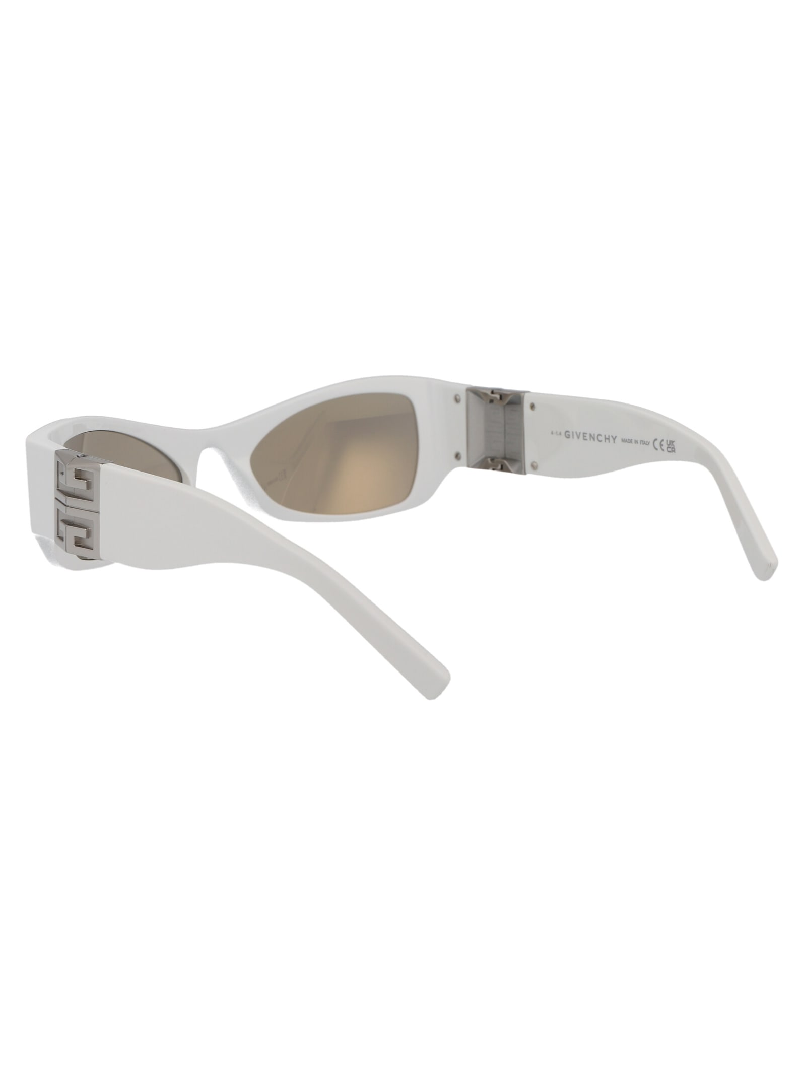 Givenchy 4g Sunglasses In 21c White / Smoke Mirror