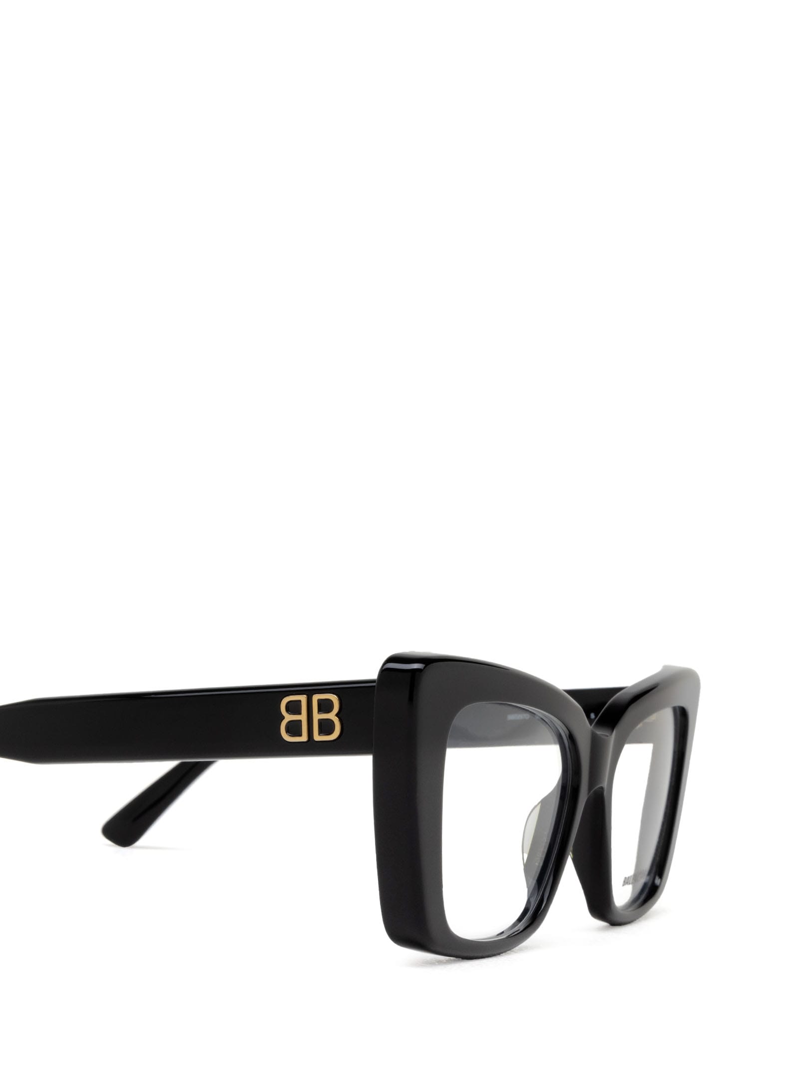 Shop Balenciaga Bb0297o Black Glasses