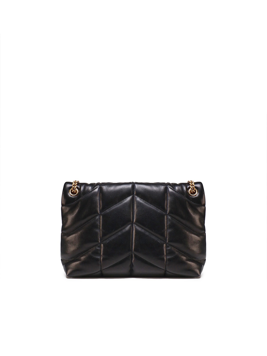 Shop Saint Laurent Puffer Medium Bag In Lambskin In Black