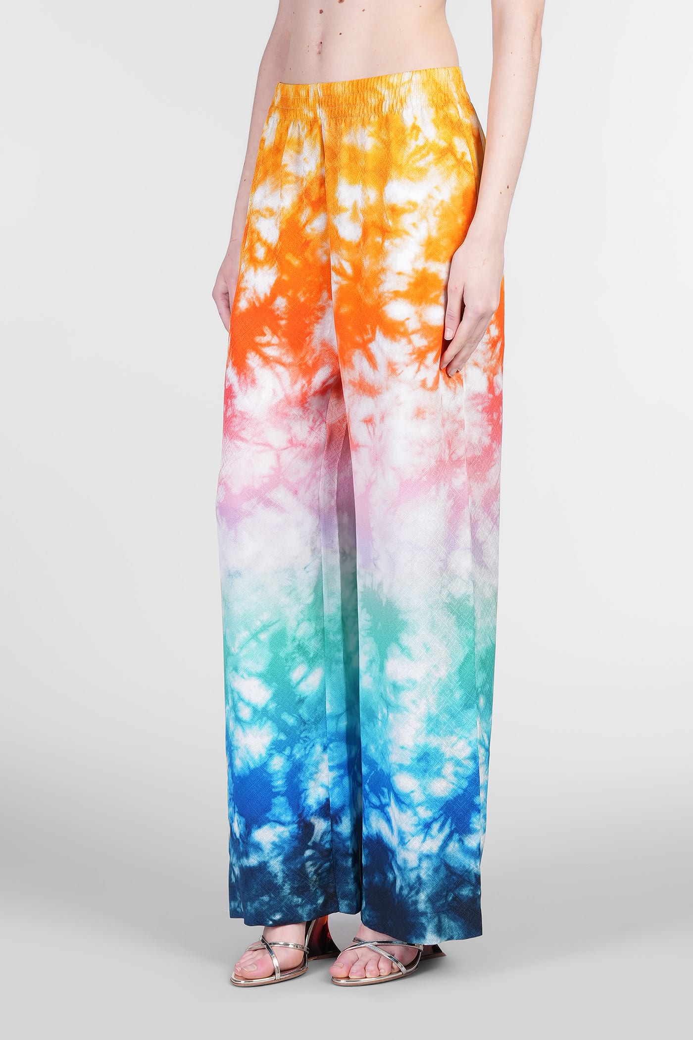 Casablanca Pants In Multicolor Silk