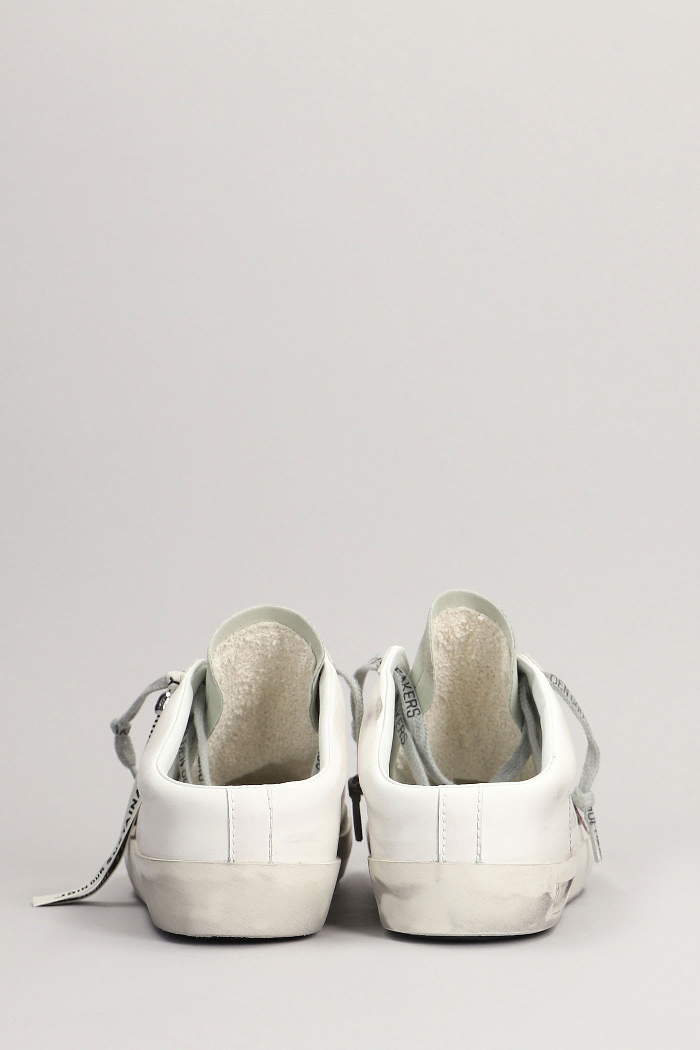 Golden Goose Bio Based Sneakers In White Leather In White
