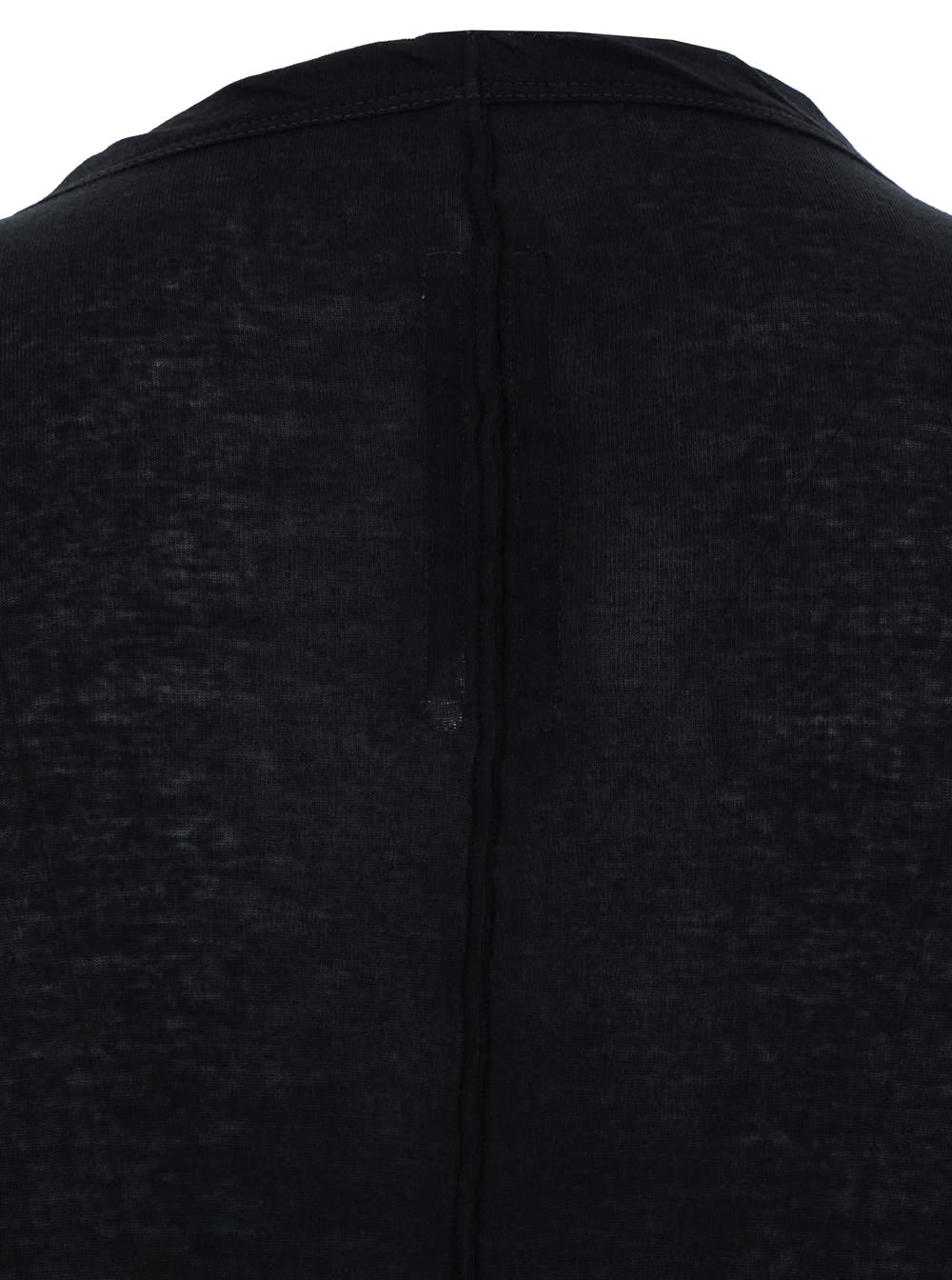 Shop Rick Owens Black Long Sleeve Top In Semi Sheer Man