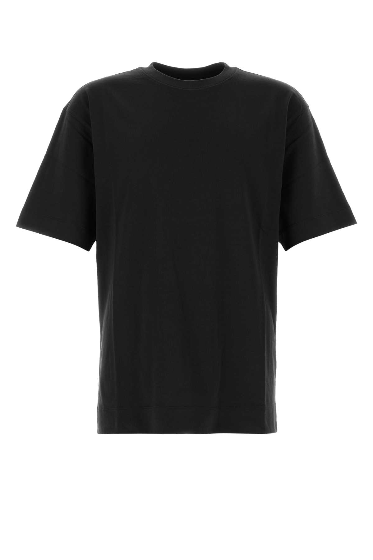 【送料&関税込】Dries Van Noten Black Cotton Heli T-shirt Dries Van Noten Black Cotton Heli T-shirt | ModeSens