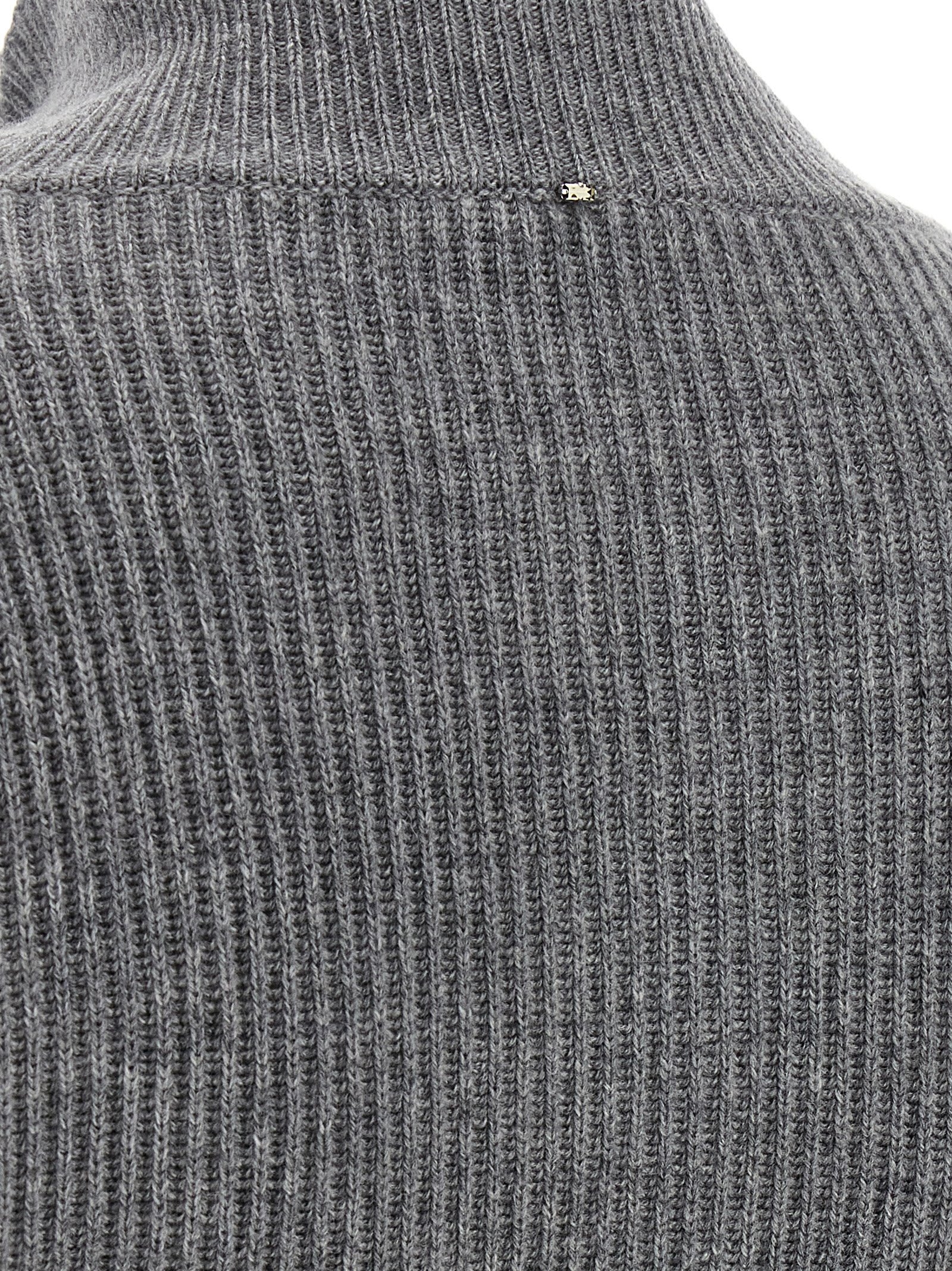 Sportmax Grey Wool Blend Calipso Cardigan In Gray
