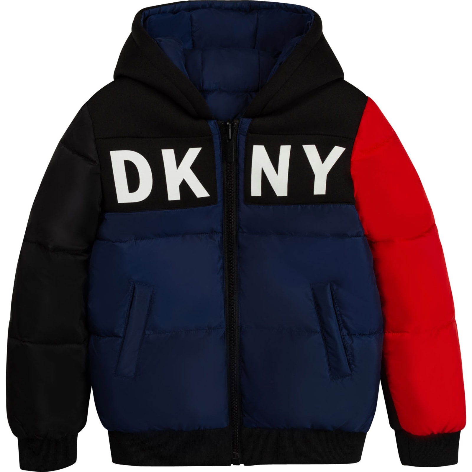 DKNY Bomber Jacket With Color-block Design