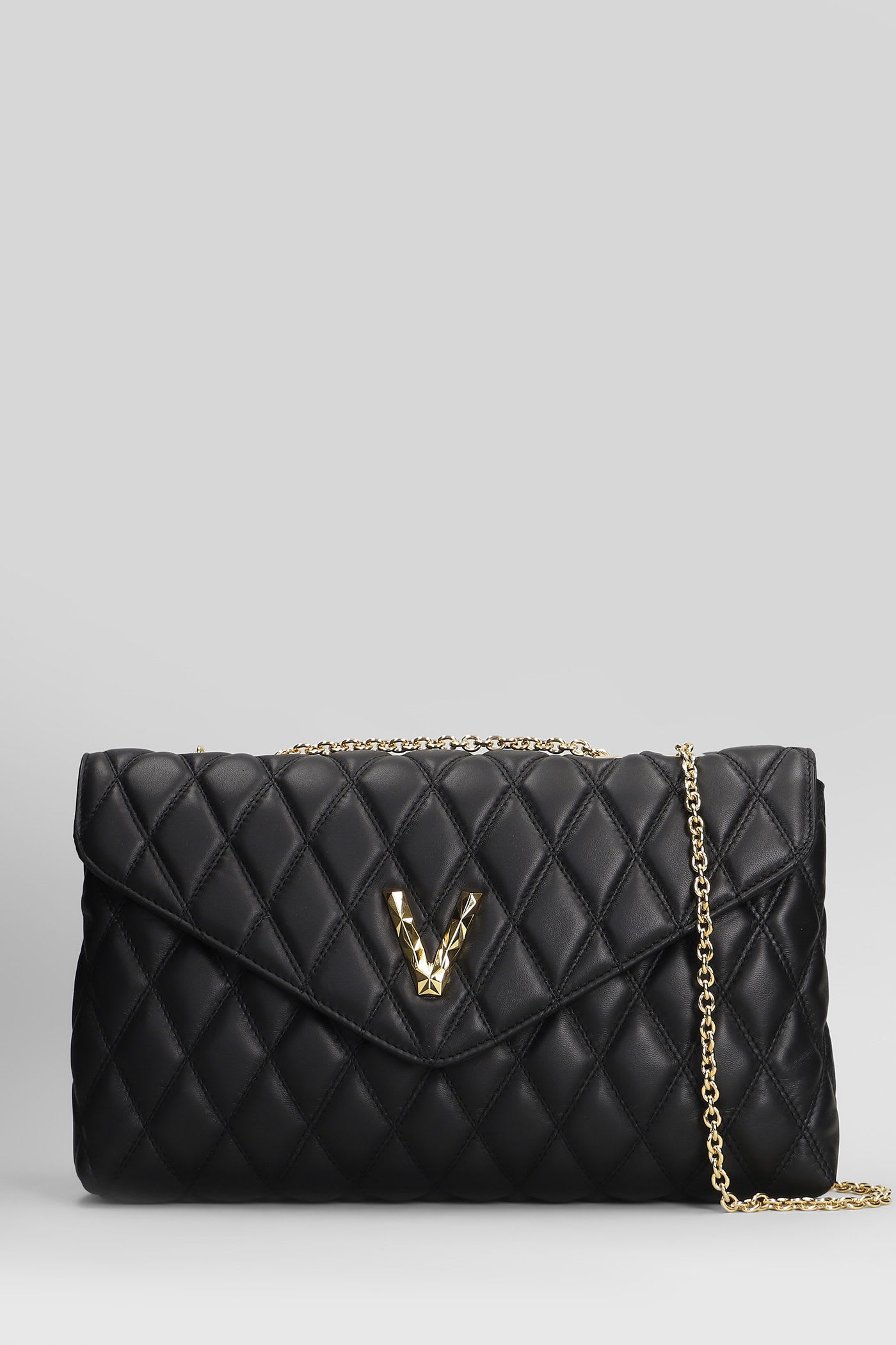 Shoulder Bag In Black Leather