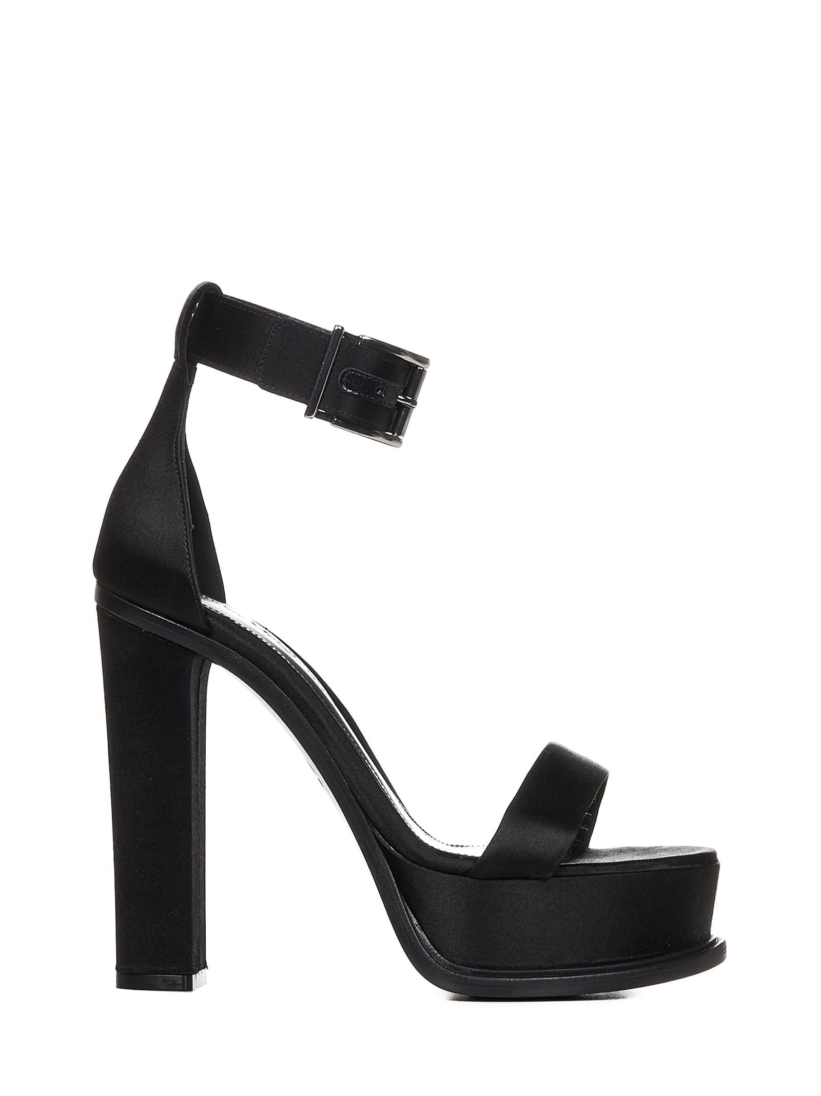 Alexander McQueen // Black Patent Platform Strappy Heel – VSP Consignment