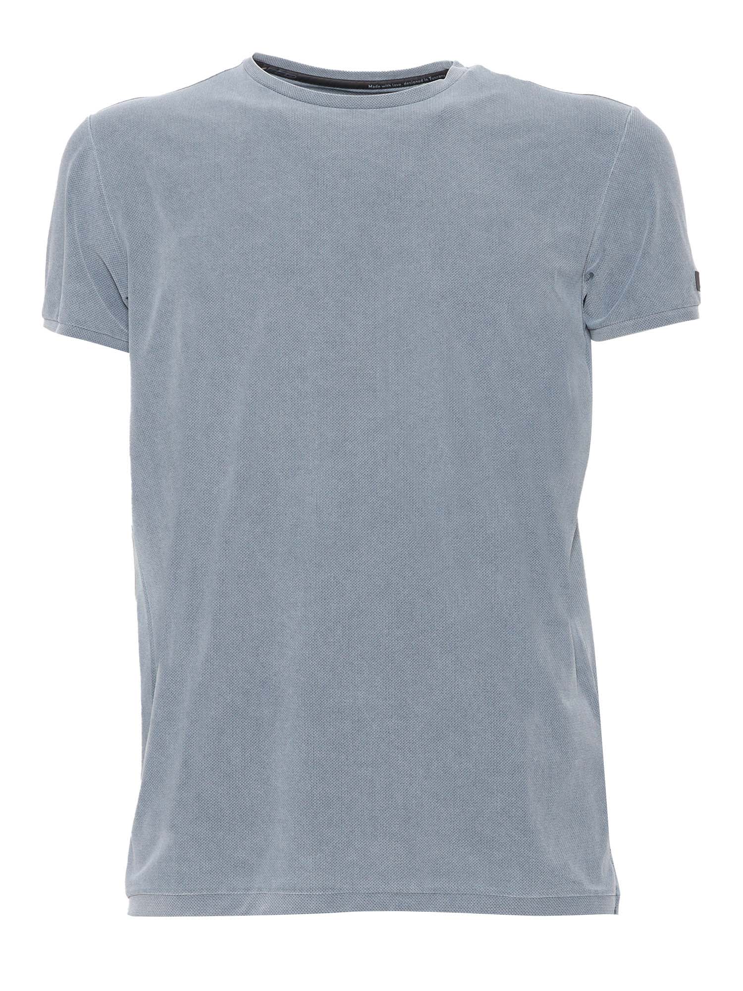 Rrd - Roberto Ricci Design Techno Wash Piqu Shirty In Light Blue