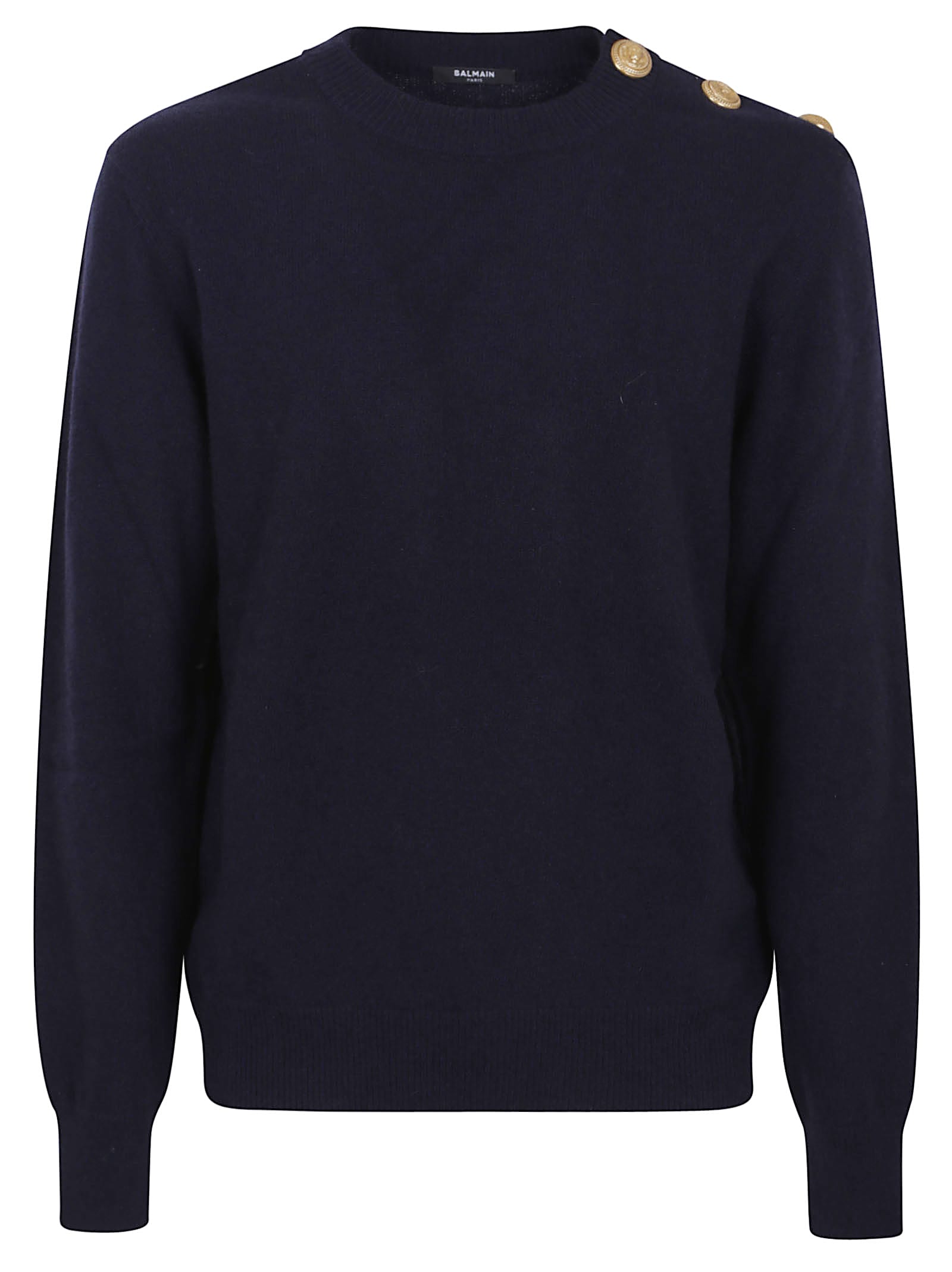 Balmain Buttoned Eco-cachemere Sweater