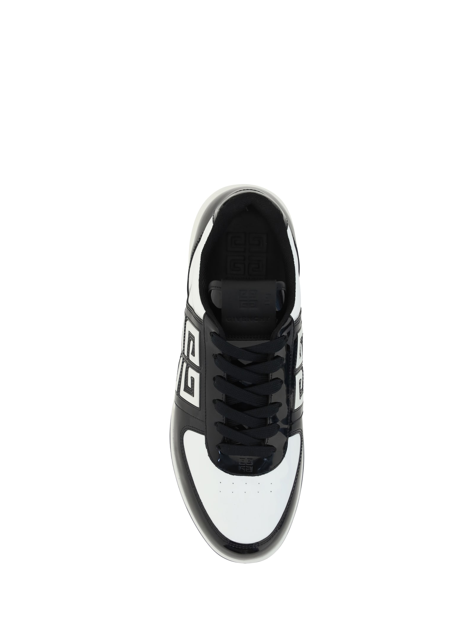 Shop Givenchy G4 Low Top Sneakers In Black/white