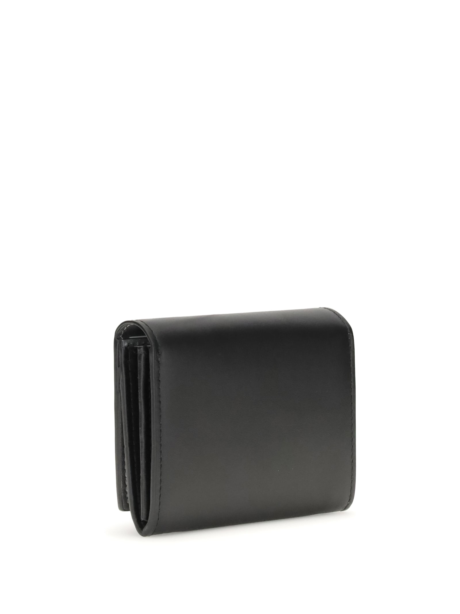 Maison Margiela Leather Wallet In Black