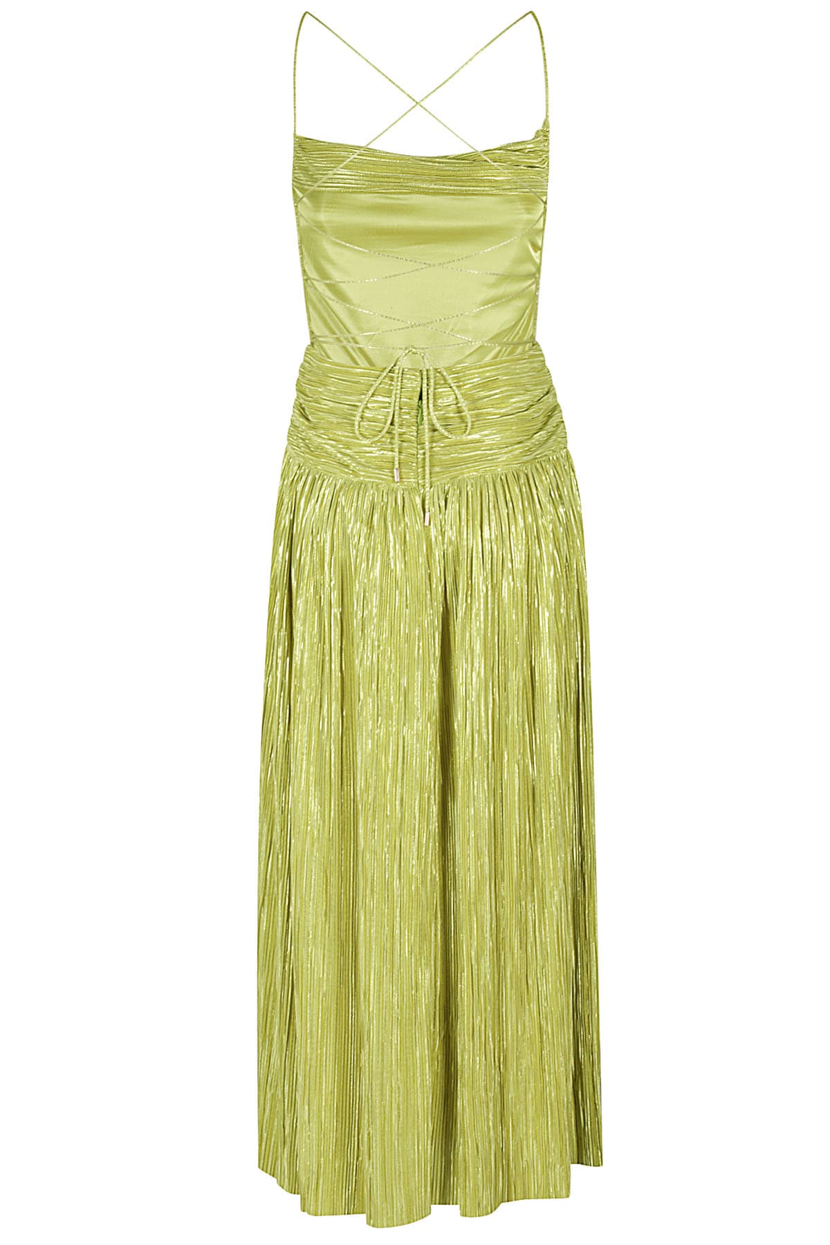 Shop Sabina Musayev Shaan Dress In Lime Green