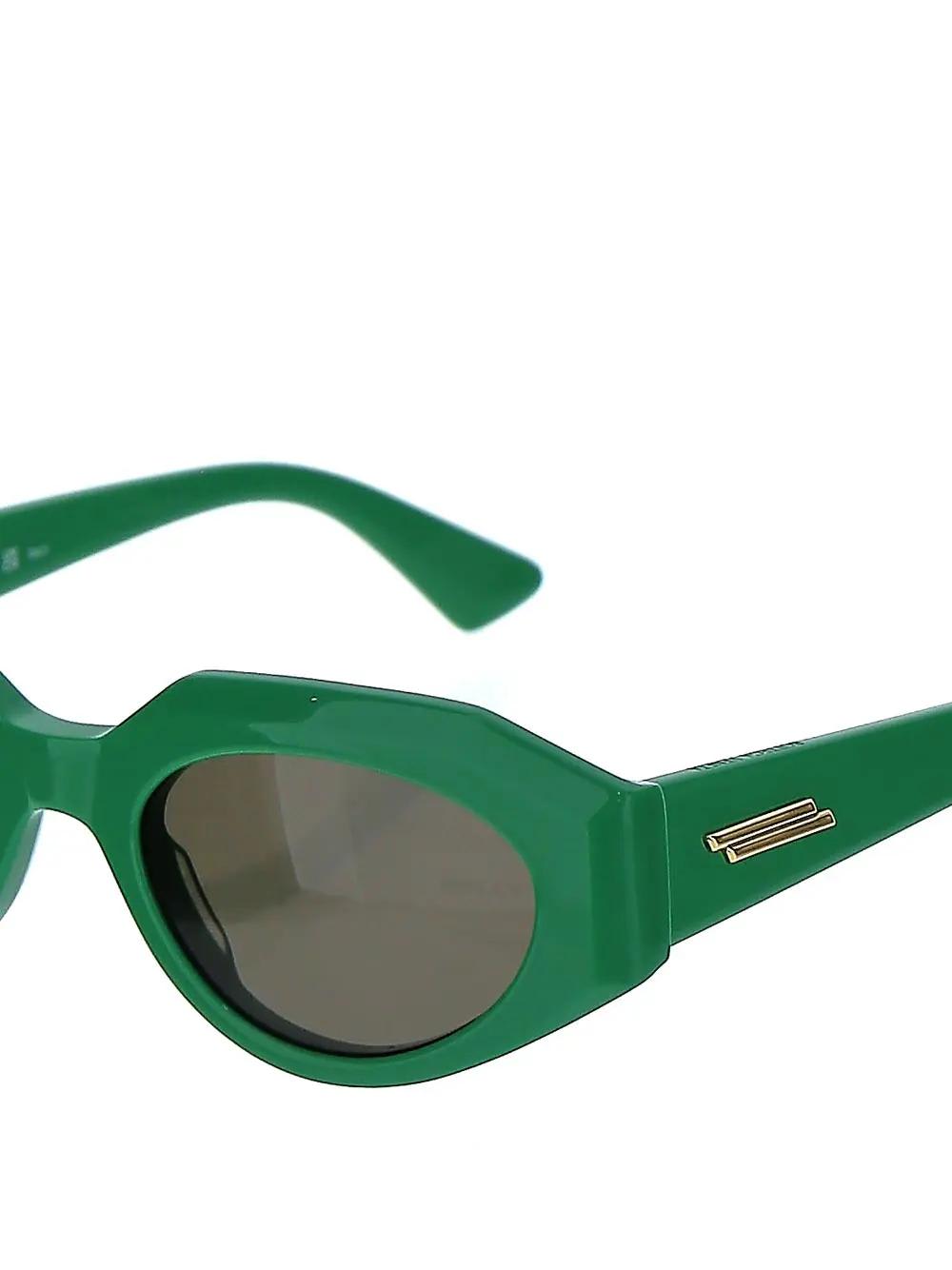 Bottega Veneta Cat Eye Sunglasses In Green