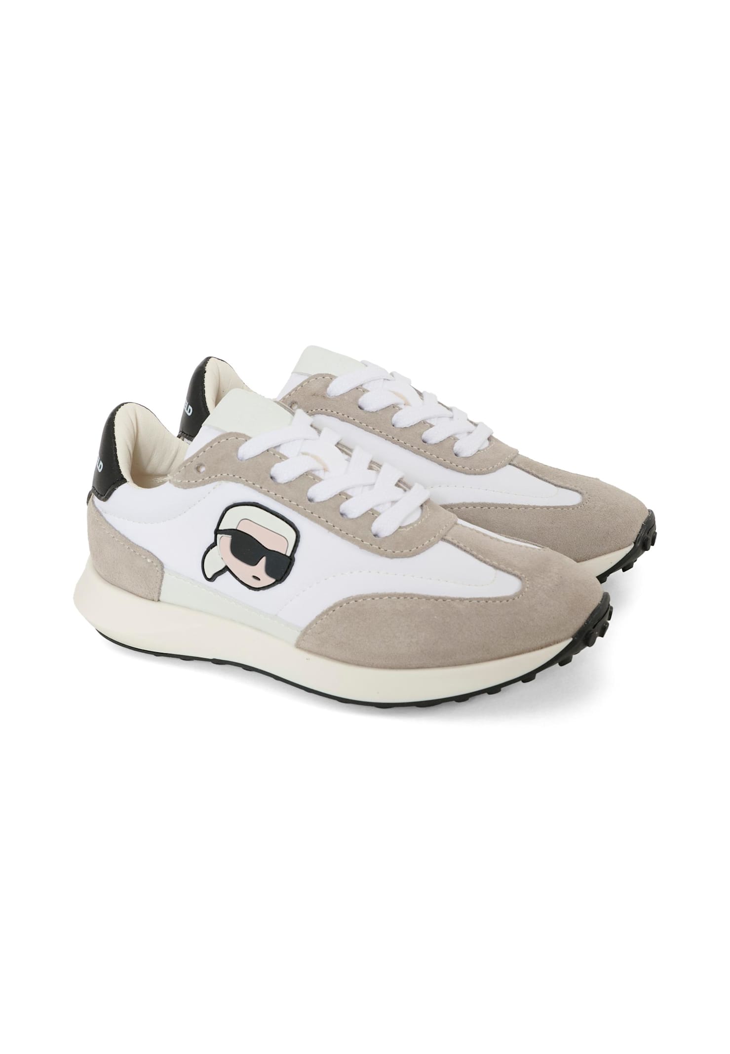 Karl Lagerfeld White Trainers For Boy With  And Logo In White
