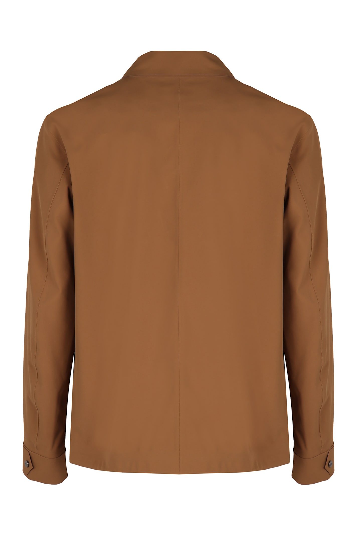 Herno Men's Technical Fabric Overshirt In Camel