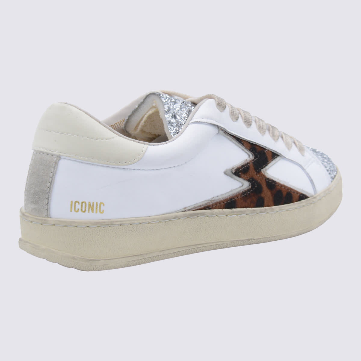 Moa Master Of Arts White And Leopard Sneakers In Multi