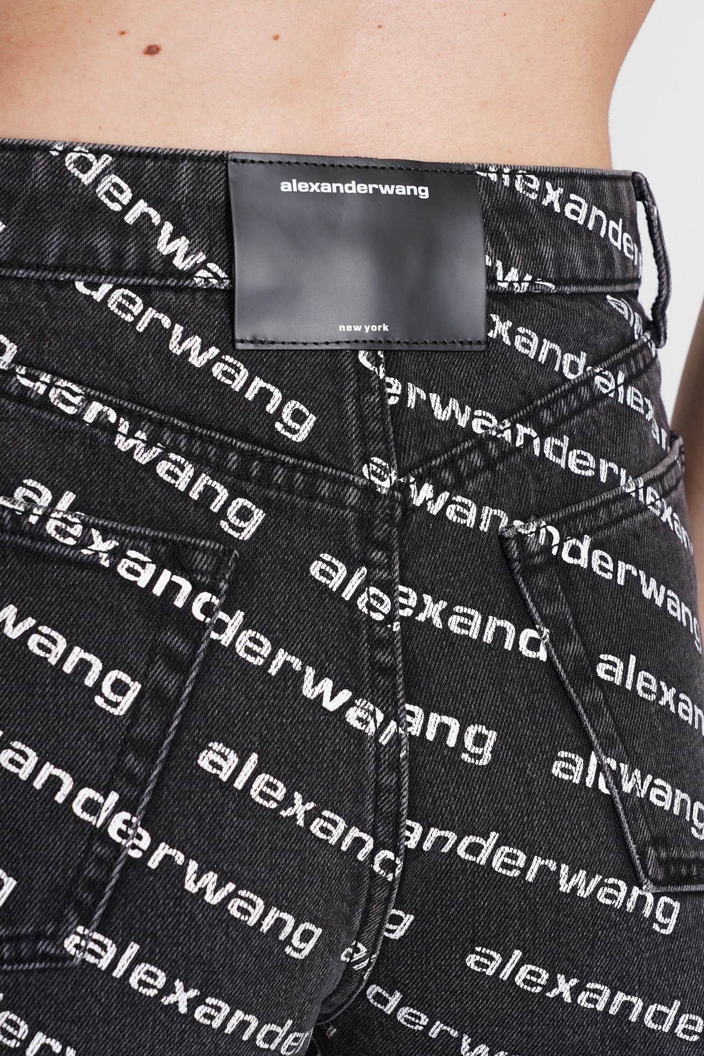 Shop Alexander Wang Shorts In Grey Cotton
