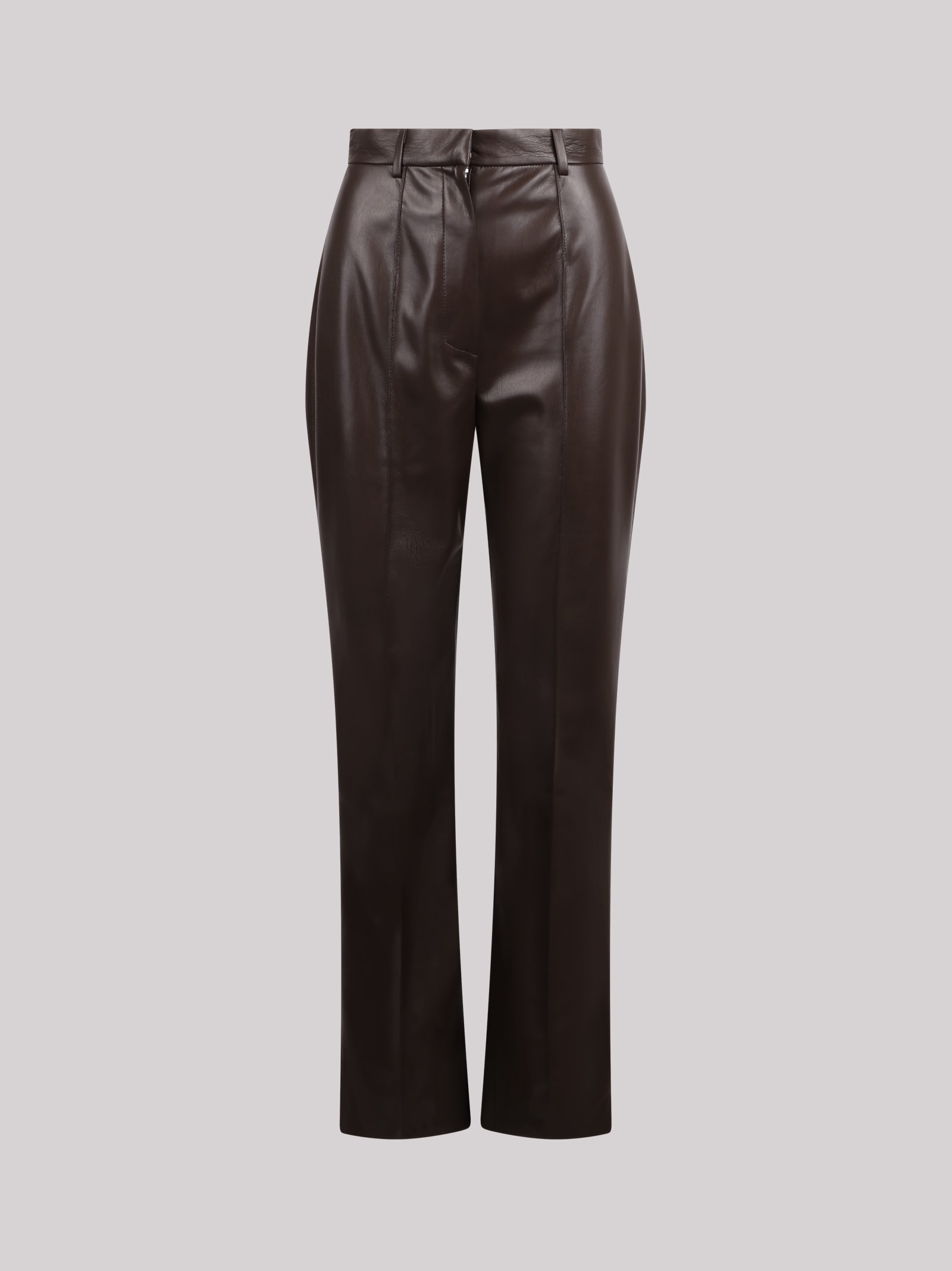 Shop Nanushka Leena Faux-leather Trousers