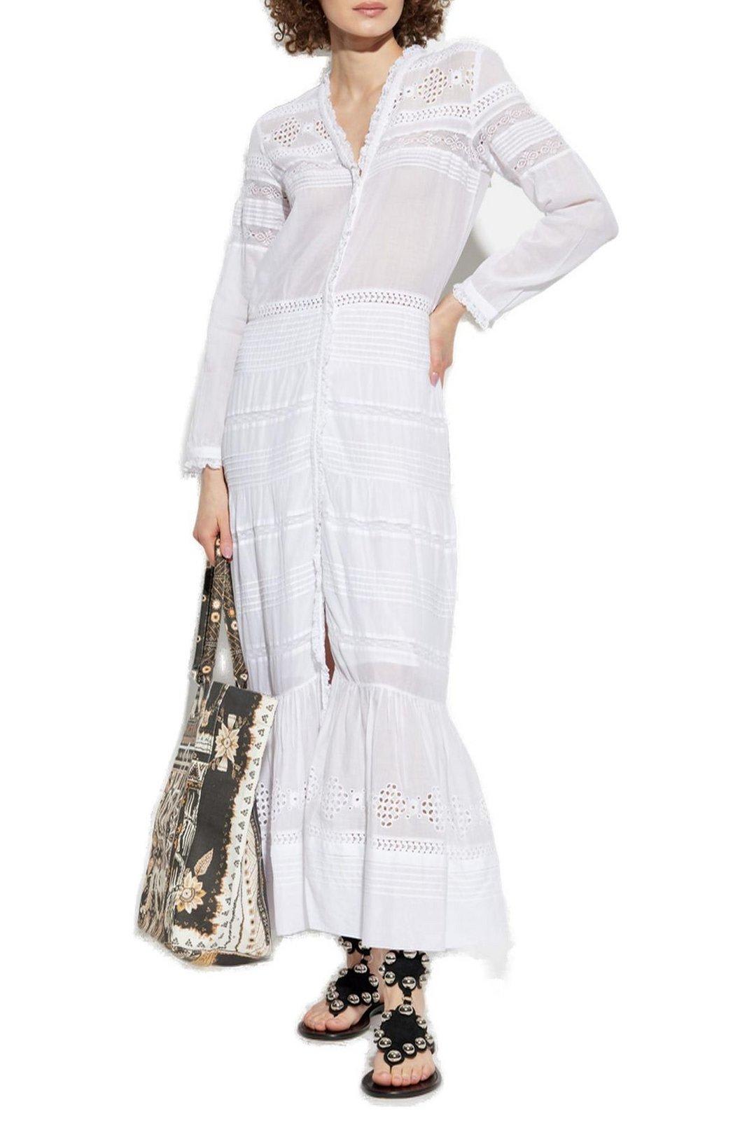 Isabel Marant Étoile Daniva V-neck Dress In White