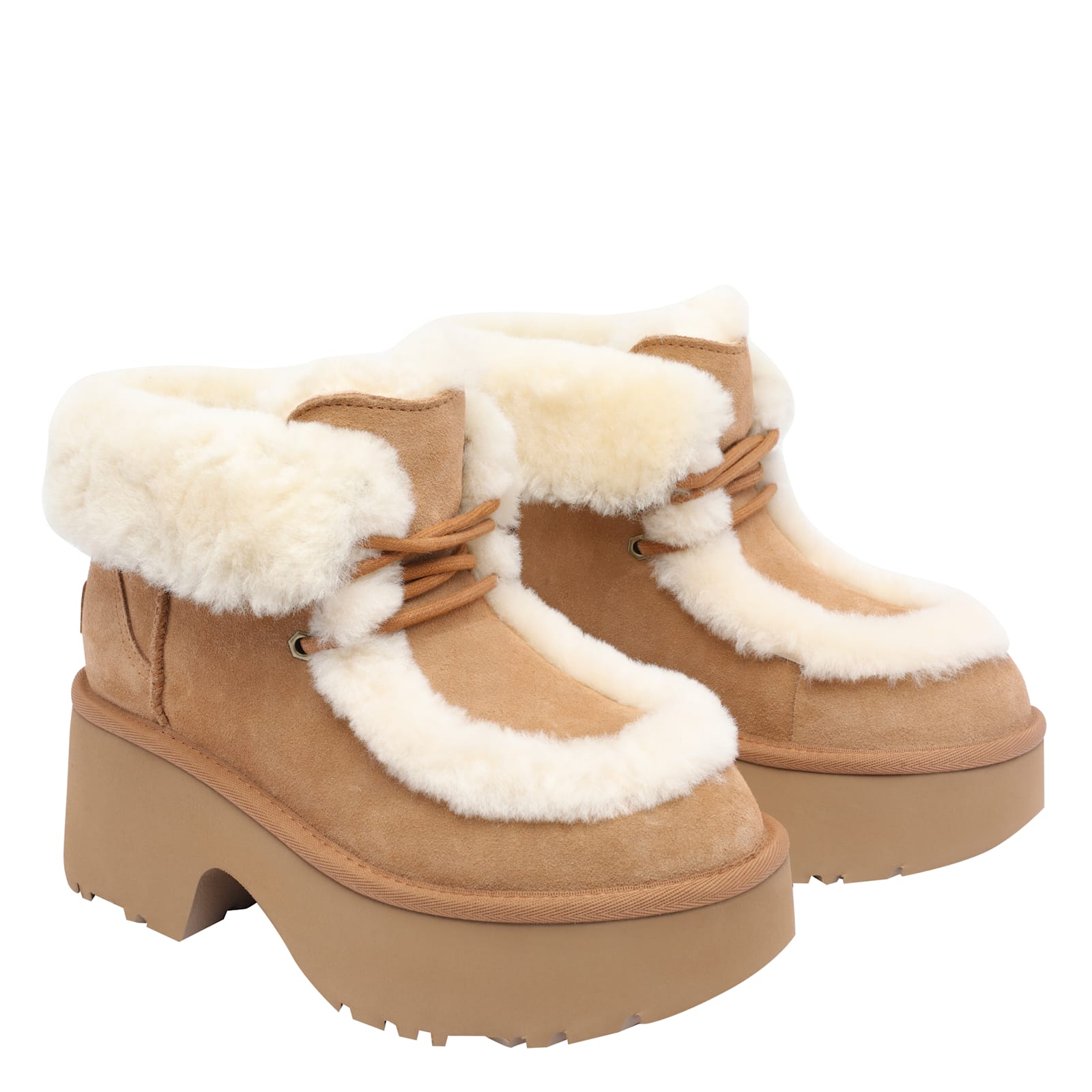 Ugg Esmee Pump Laced Up Shoes In Brown