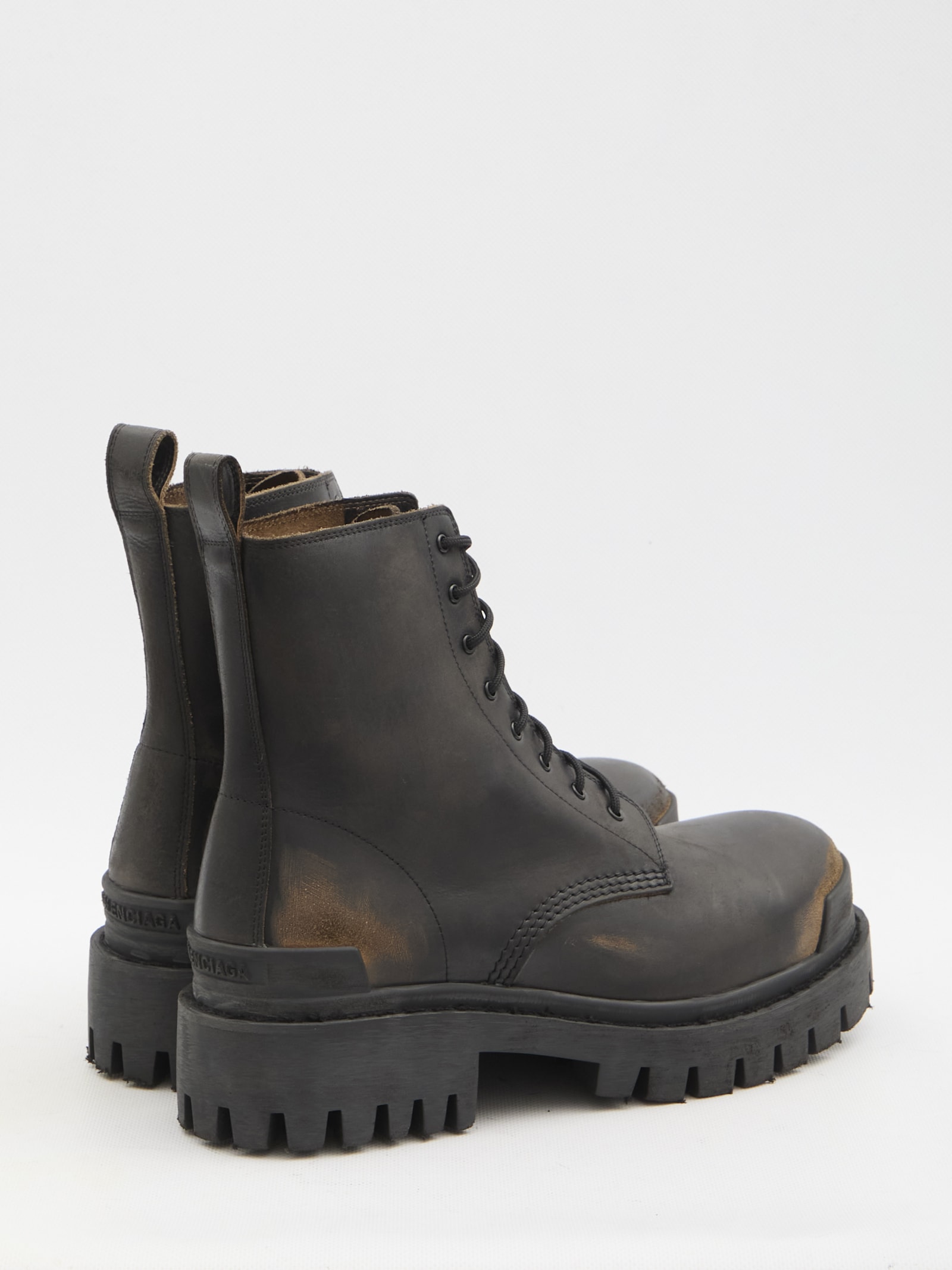 Shop Balenciaga Strike Boots In Black