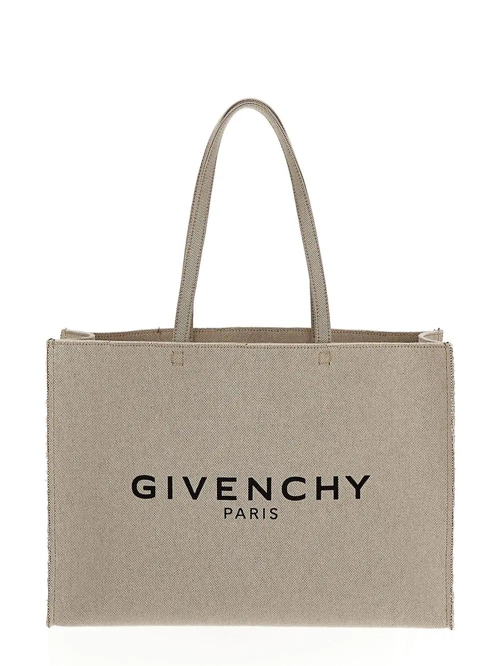 Shop Givenchy Large G Tote Shopping Bag In Beige