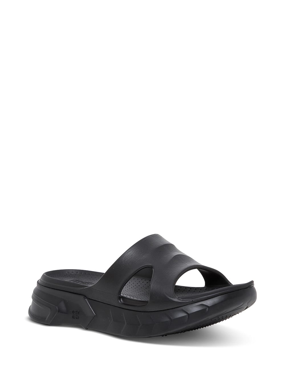 Shop Givenchy Black Rubber Marshmallow Sandals