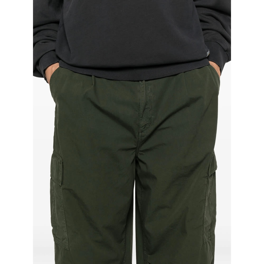 Carhartt Cargo Trousers With Belt Loops And Multiple Pockets In Green