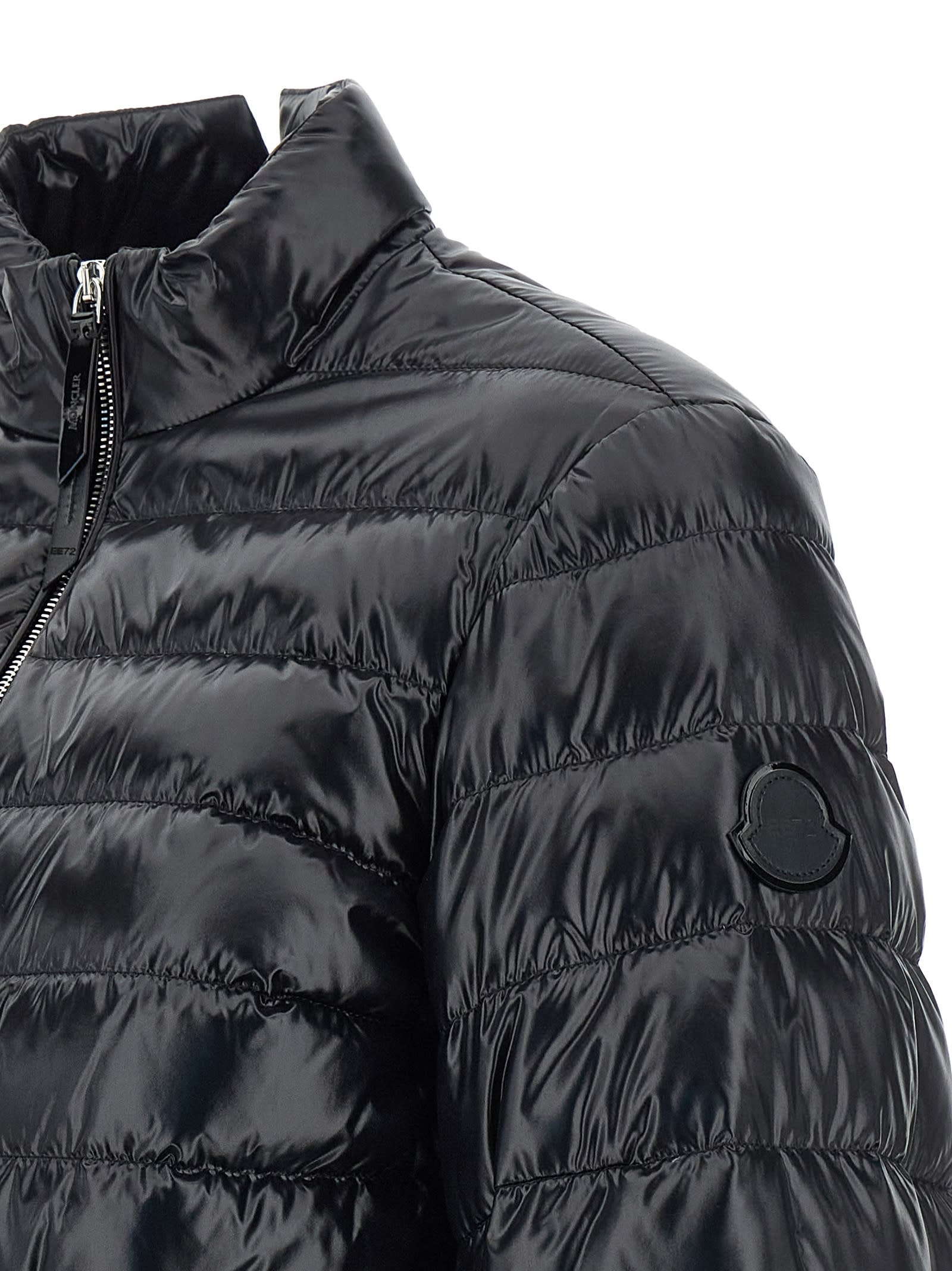 Moncler Genius Black Moncler X Ee72 By Edward Enninful Knut Short Down Jacket In Black