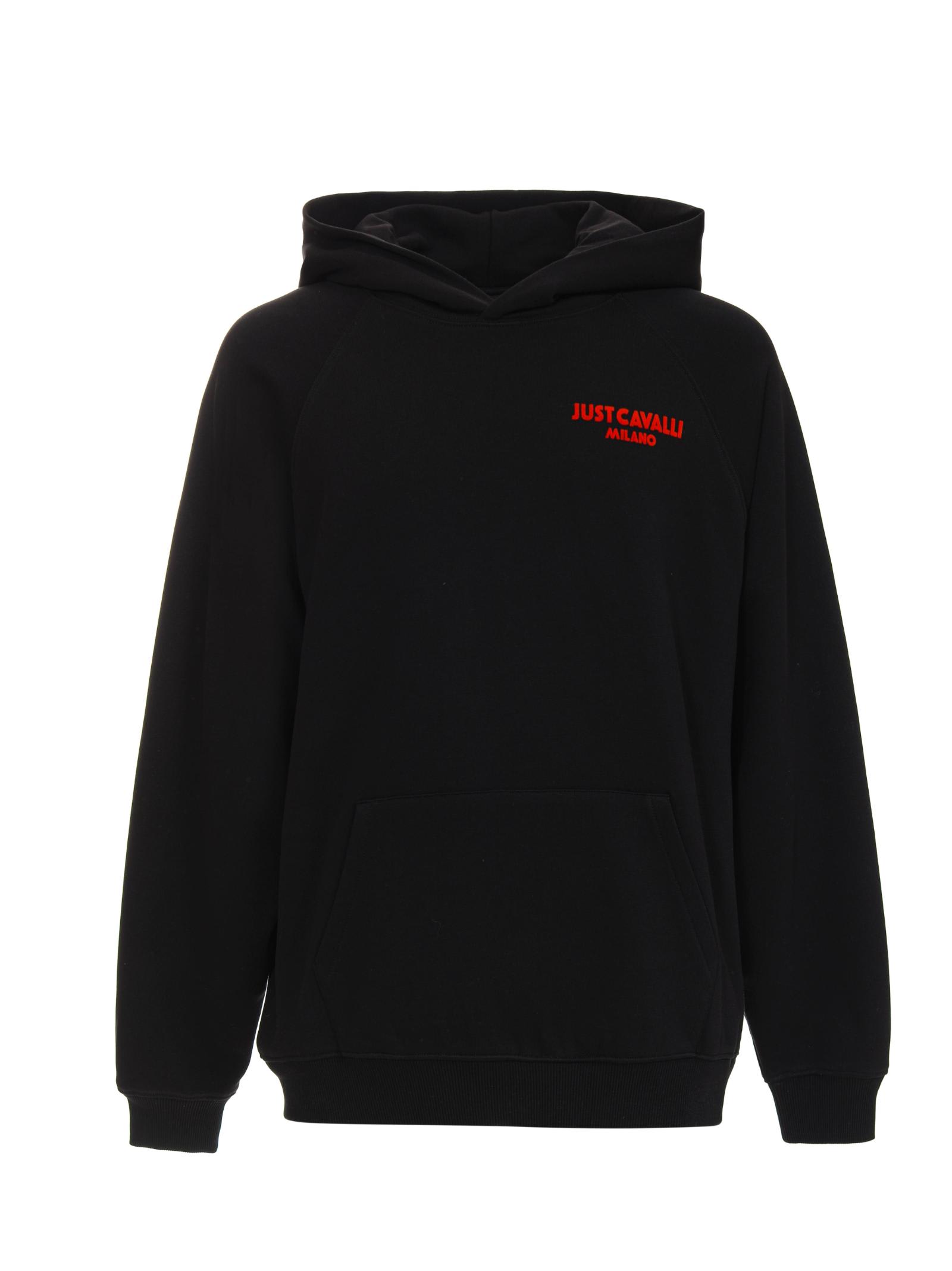 Shop Just Cavalli Hoodie In Black