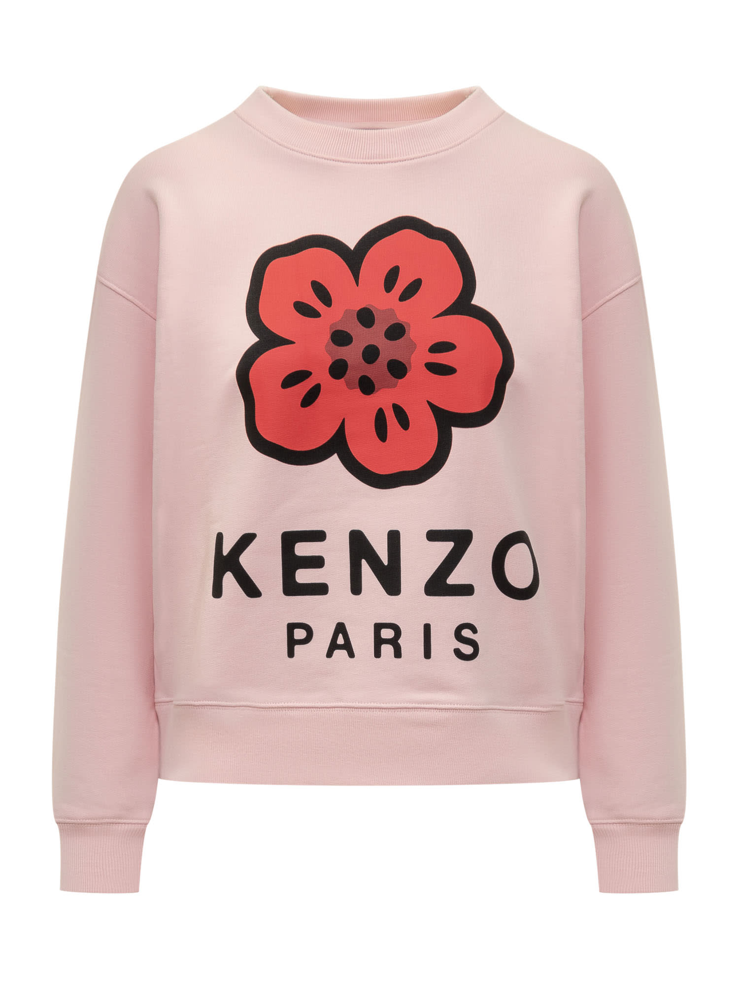 Shop Kenzo Boke Flower Sweatshirt In Faded Pink