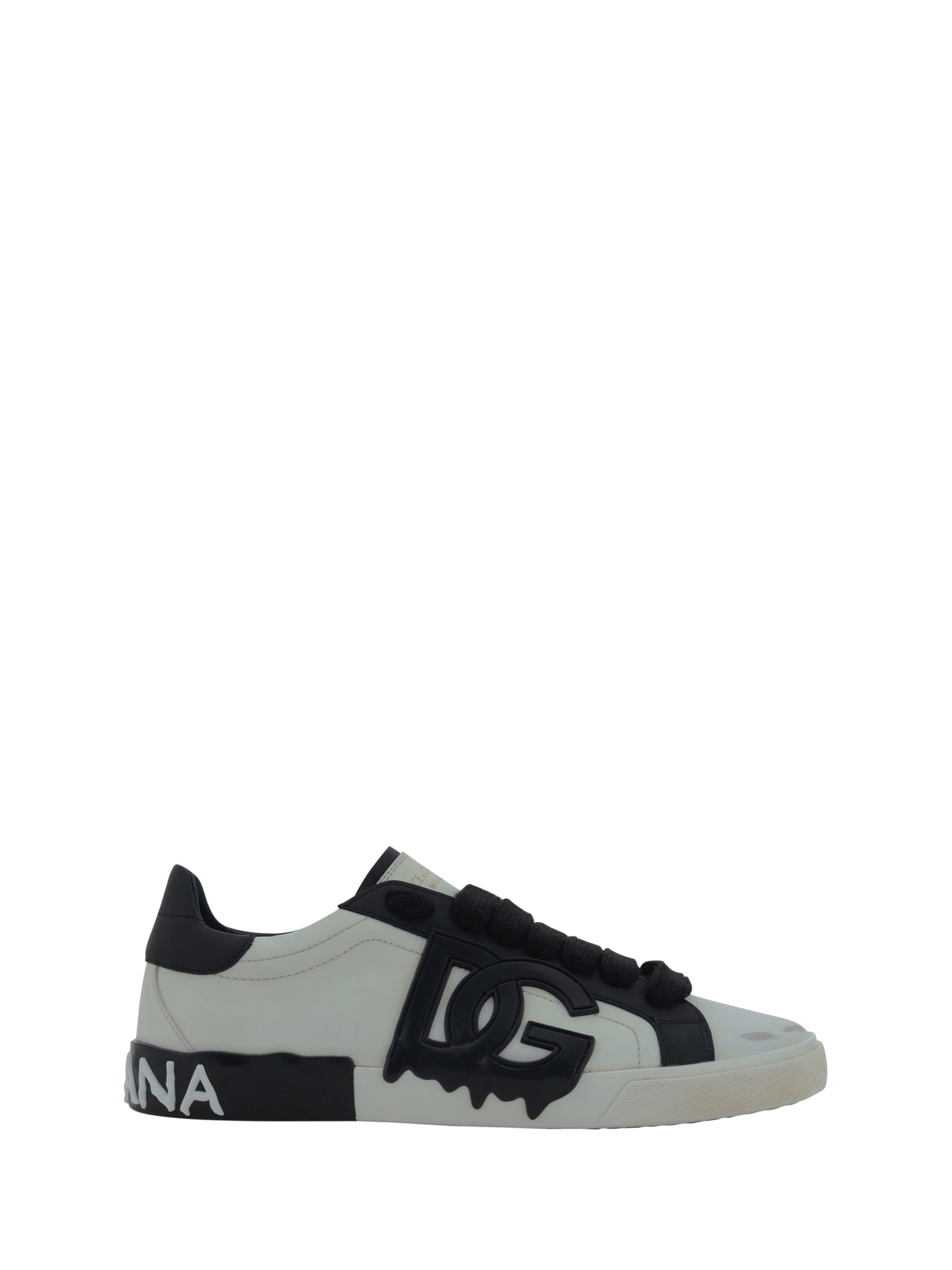 Shop Dolce & Gabbana Sneakers In Bianco Nero (white)